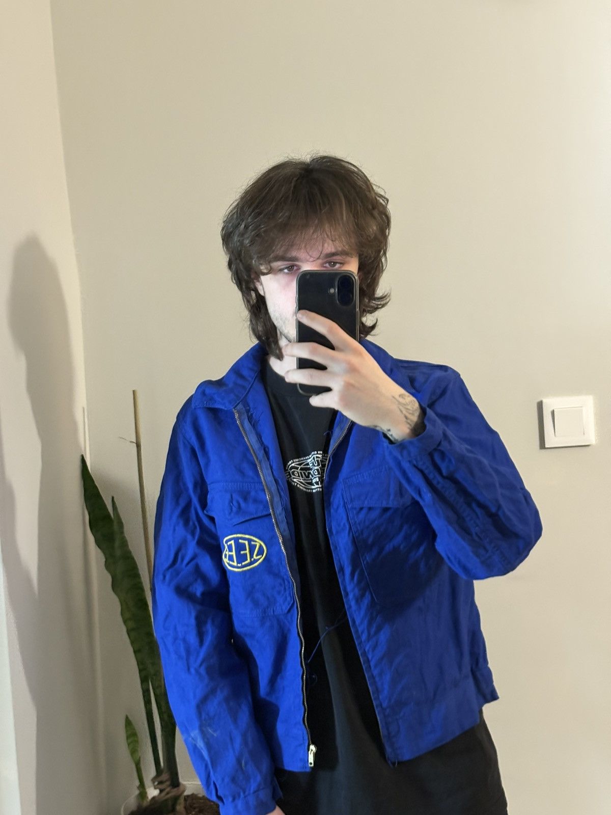 Other 70s Vintage German Cropped Cyclist Utility Work Jacket Size US S / EU 44-46 / 1 - 2 Thumbnail