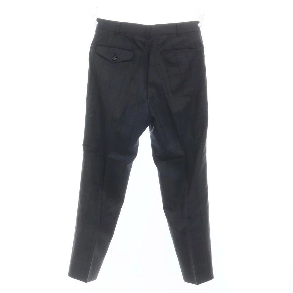 Comme des Garcons Homme Deux Casual Pants Wool Slacks Zipper Dark Gray x Black Size US 32 / EU 48 - 2 Thumbnail
