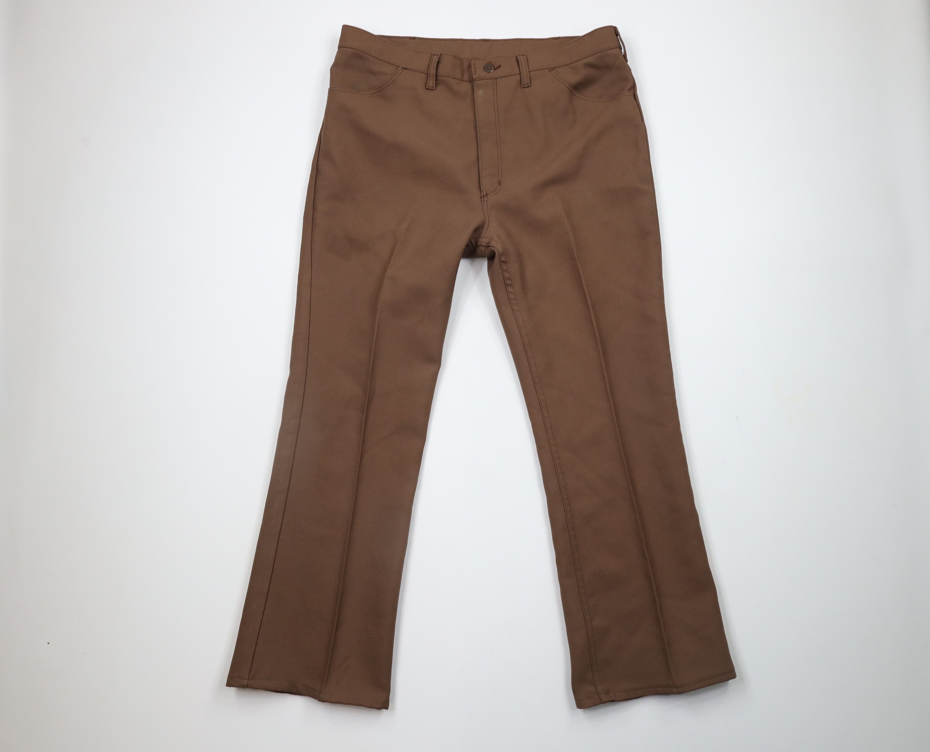 Vintage × Wrangler Vintage 70s Wrangler Knit Wide Leg Bell Bottoms Pants USA Size US 36 / EU 52 - 1 Thumbnail