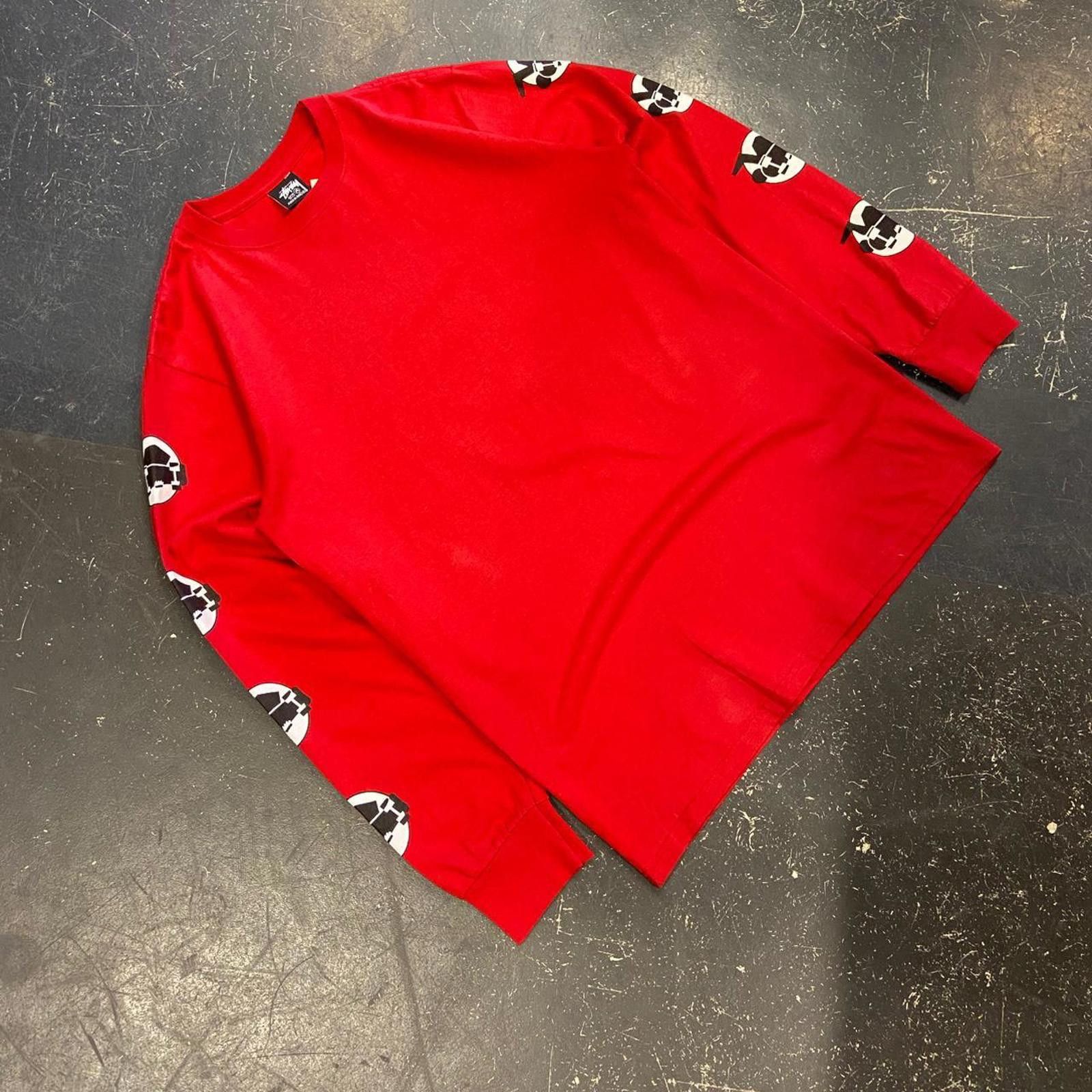 Stussy × Vintage Red Stussy Skateboard Long Sleeve Size US M / EU 48-50 / 2 - 2 Thumbnail
