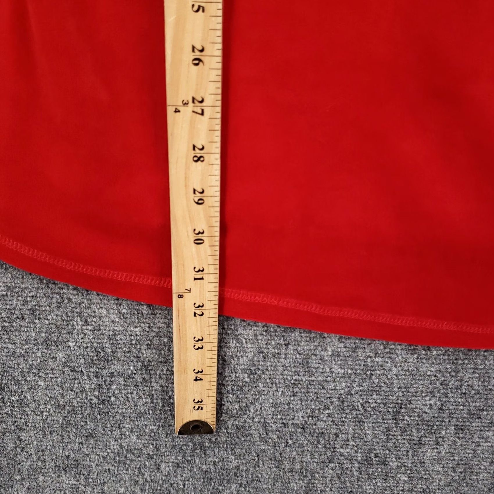 Vintage Catherines Sweater Womens 0X Plus Red Pullover Cowlneck Stretch Knit Size XL / US 12-14 / IT 48-50 - 5 Thumbnail