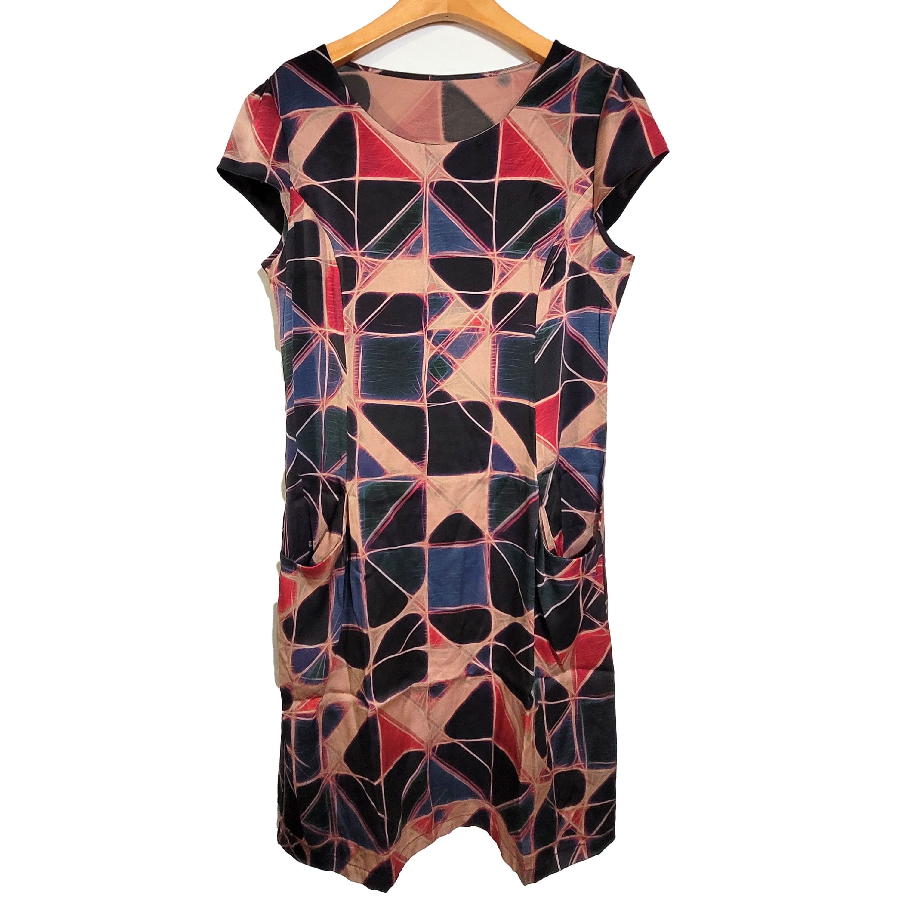 Other Women's Silk Size M Short Sleeve Satin Dress SBK168 Size M / US 6-8 / IT 42-44 - 1 Thumbnail