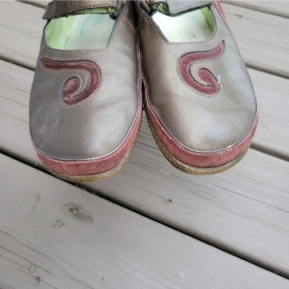 Designer Naot Matai Radiant Copper Leather Suede Swirl Mary Jane Comf Size US 11 / IT 41 - 6 Thumbnail