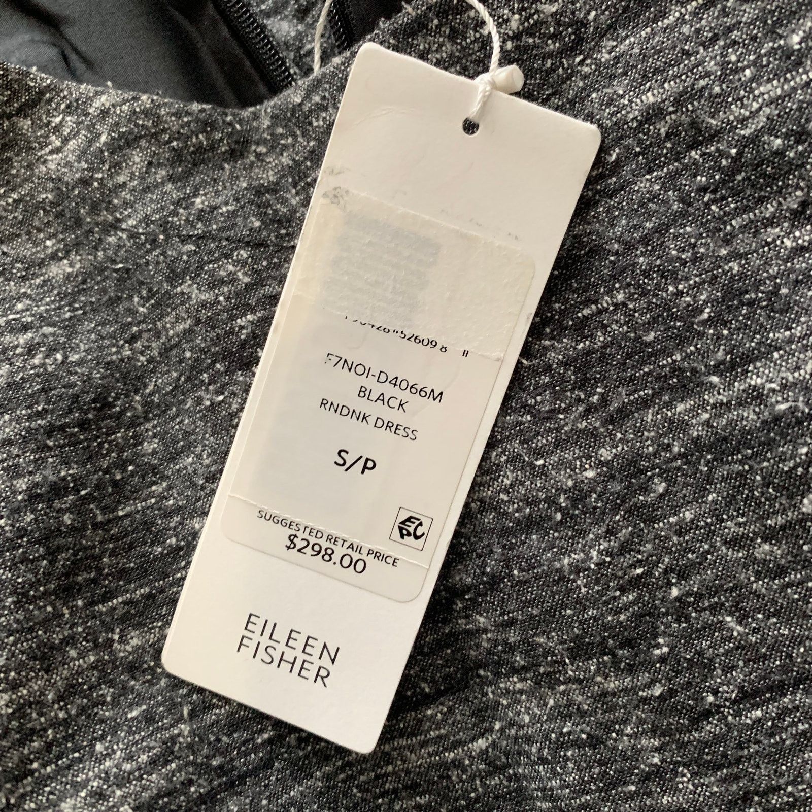Eileen Fisher NEW Eileen Fisher Heathered Gray Silk Linen Shift Dress S Size S / US 4 / IT 40 - 8 Thumbnail
