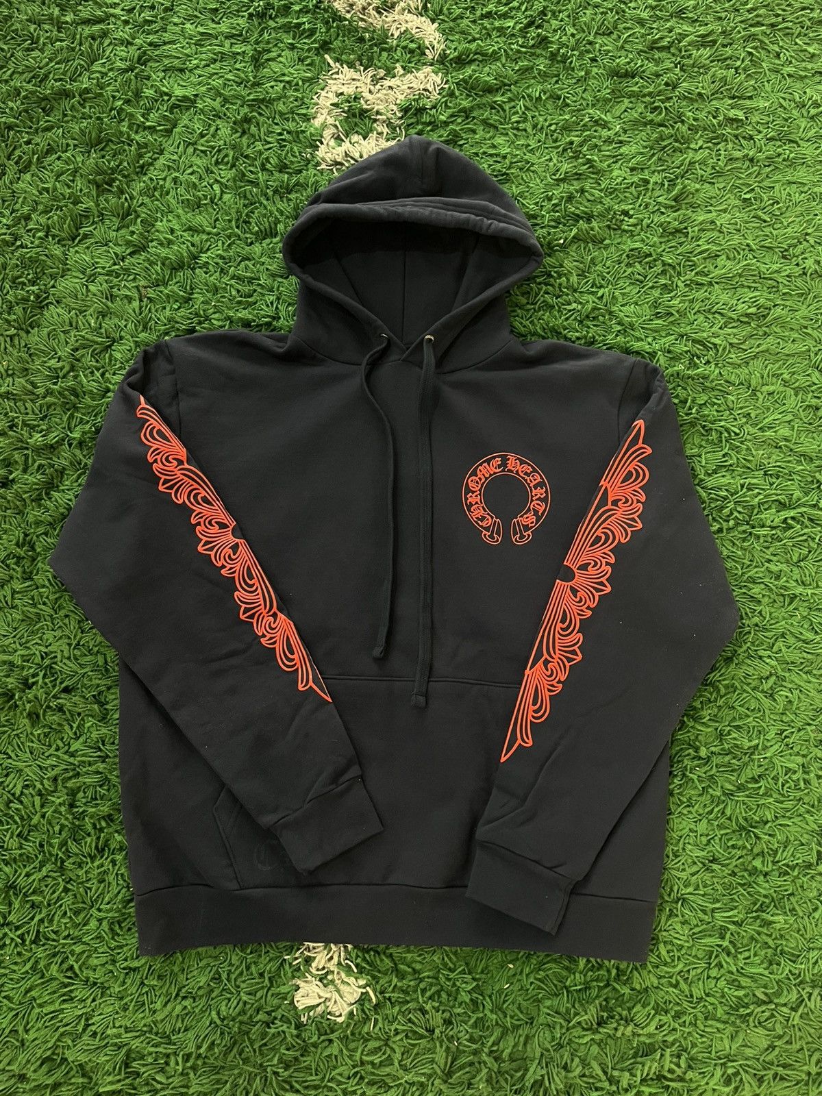 Chrome Hearts Horseshoe Floral Navy Red