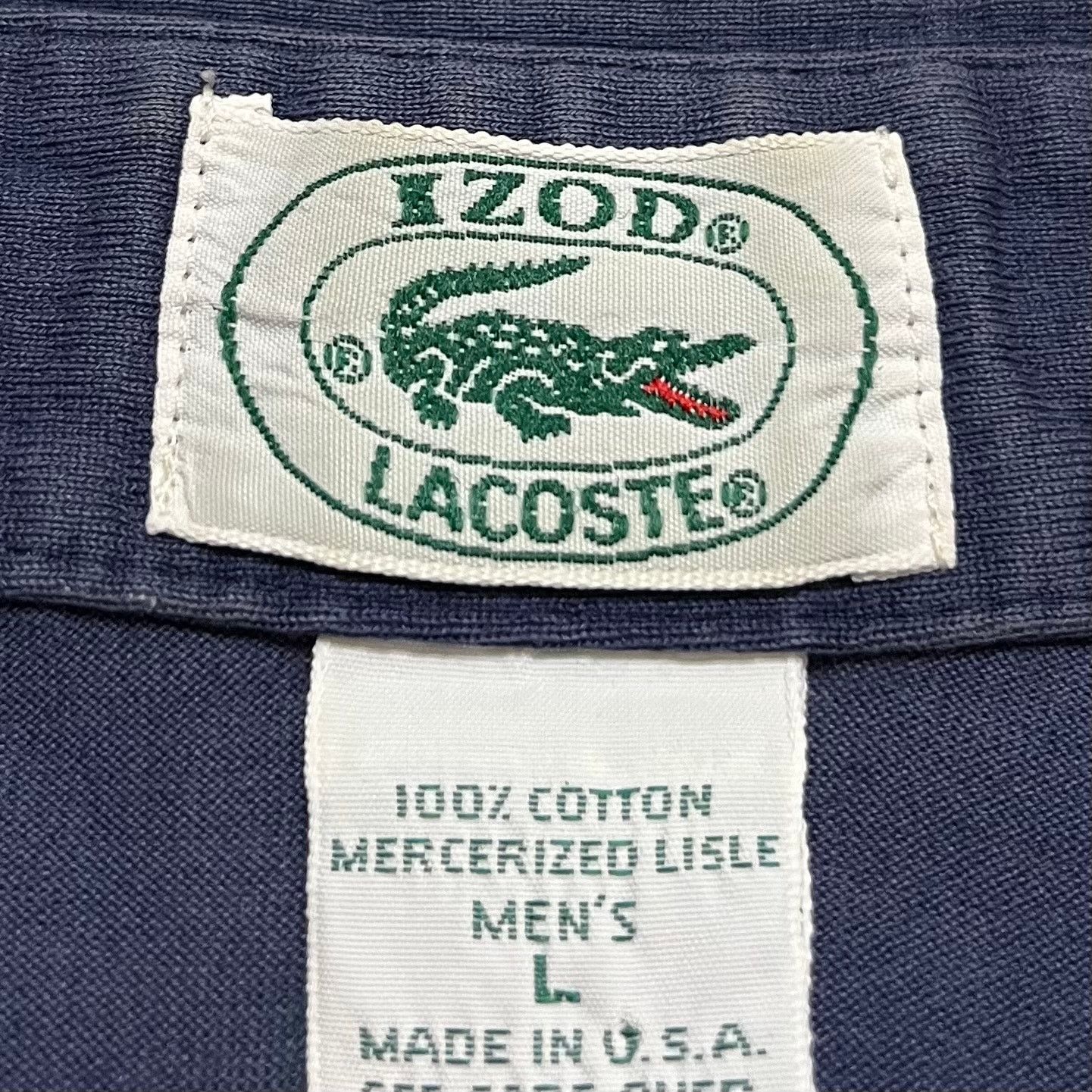 Lacoste Vintage Izod Lacoste Faded Blue Polo Shirt XL Size US XL / EU 56 / 4 - 3 Thumbnail