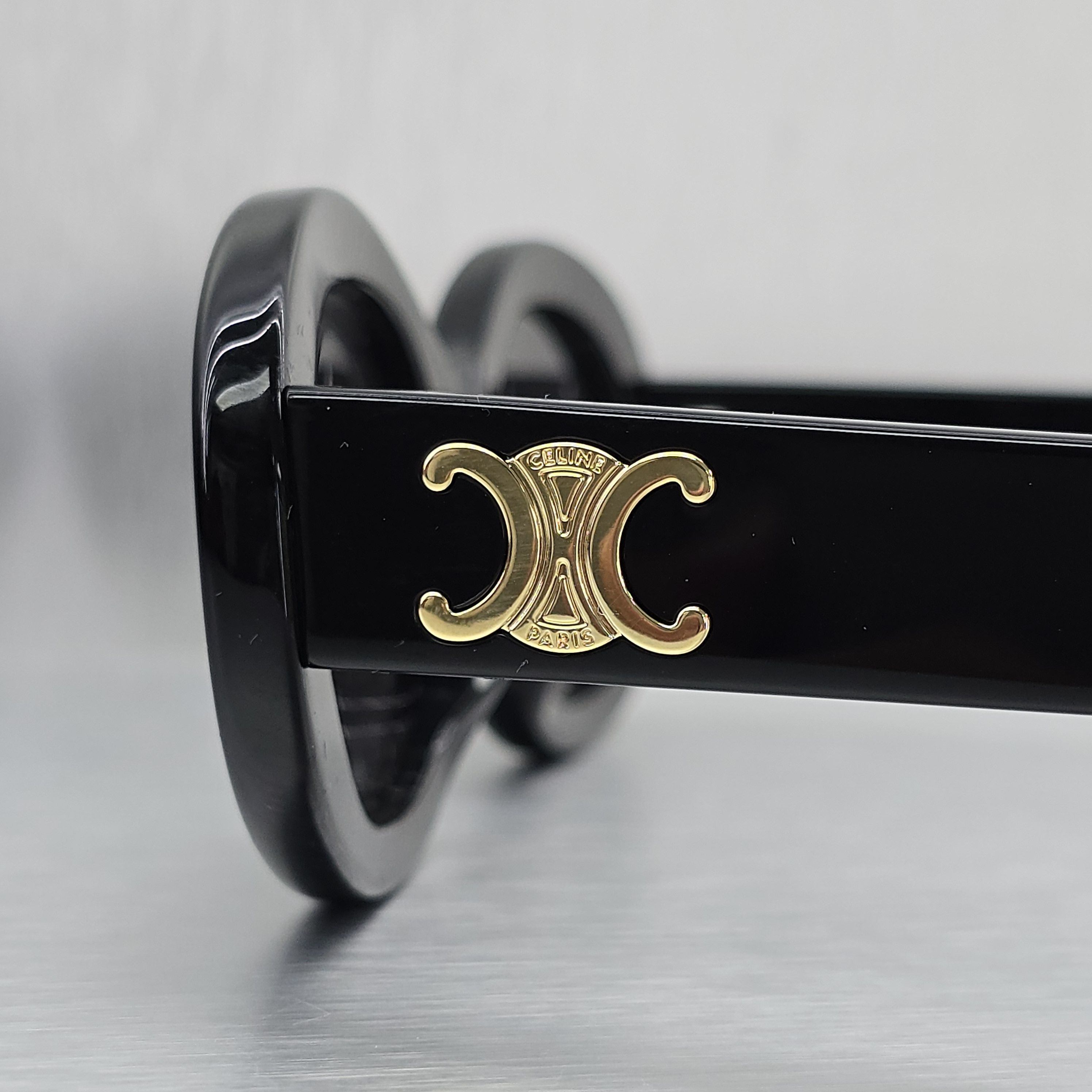 Celine CELINE Triomphe 01 Sunglasses In Acetate BLACK Size ONE SIZE - 9 Thumbnail