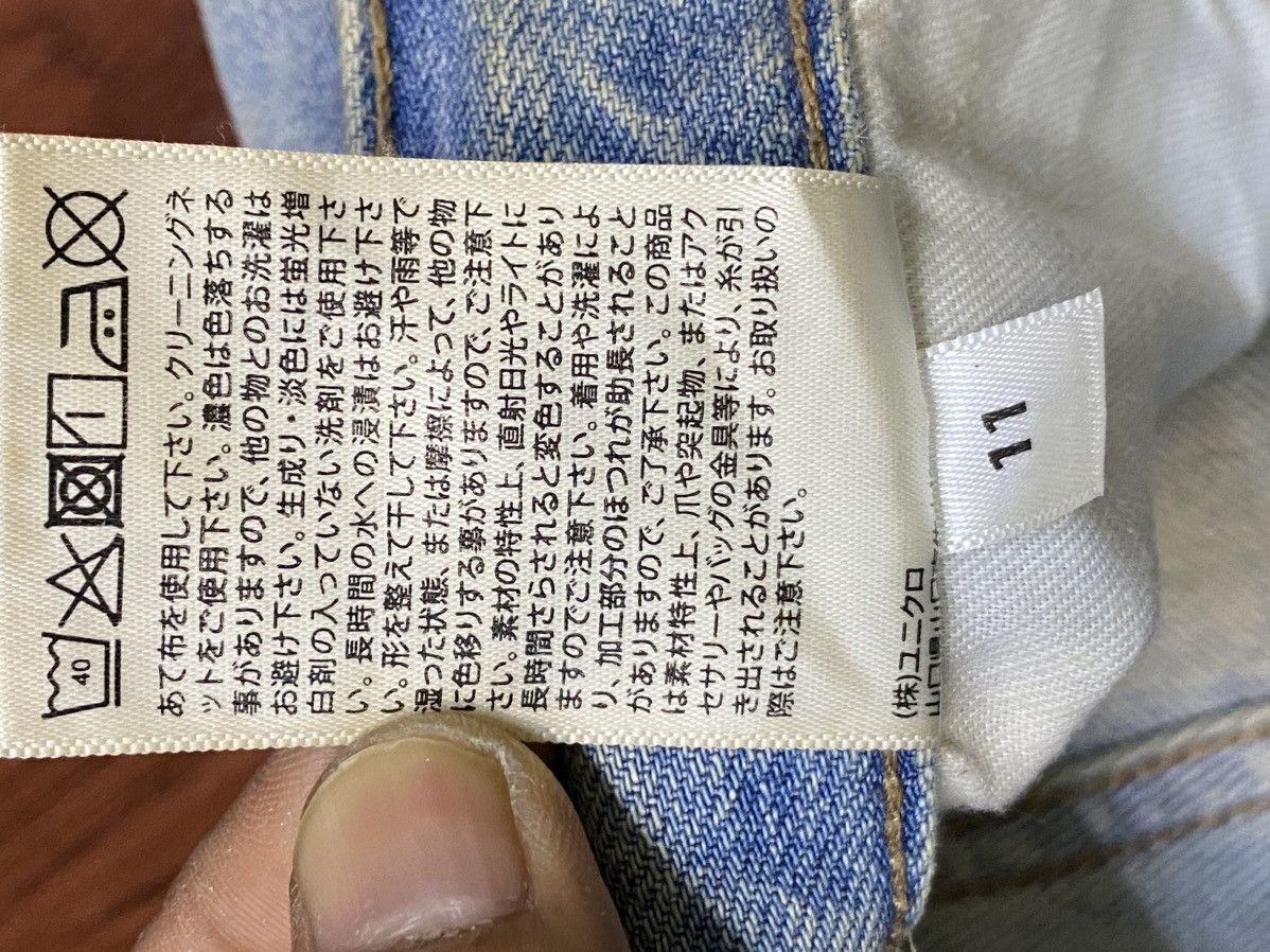 Japanese Brand Vintage Uniqlo Acid Wash Ripped Loose Jeans Size US 30 / EU 46 - 13 Thumbnail