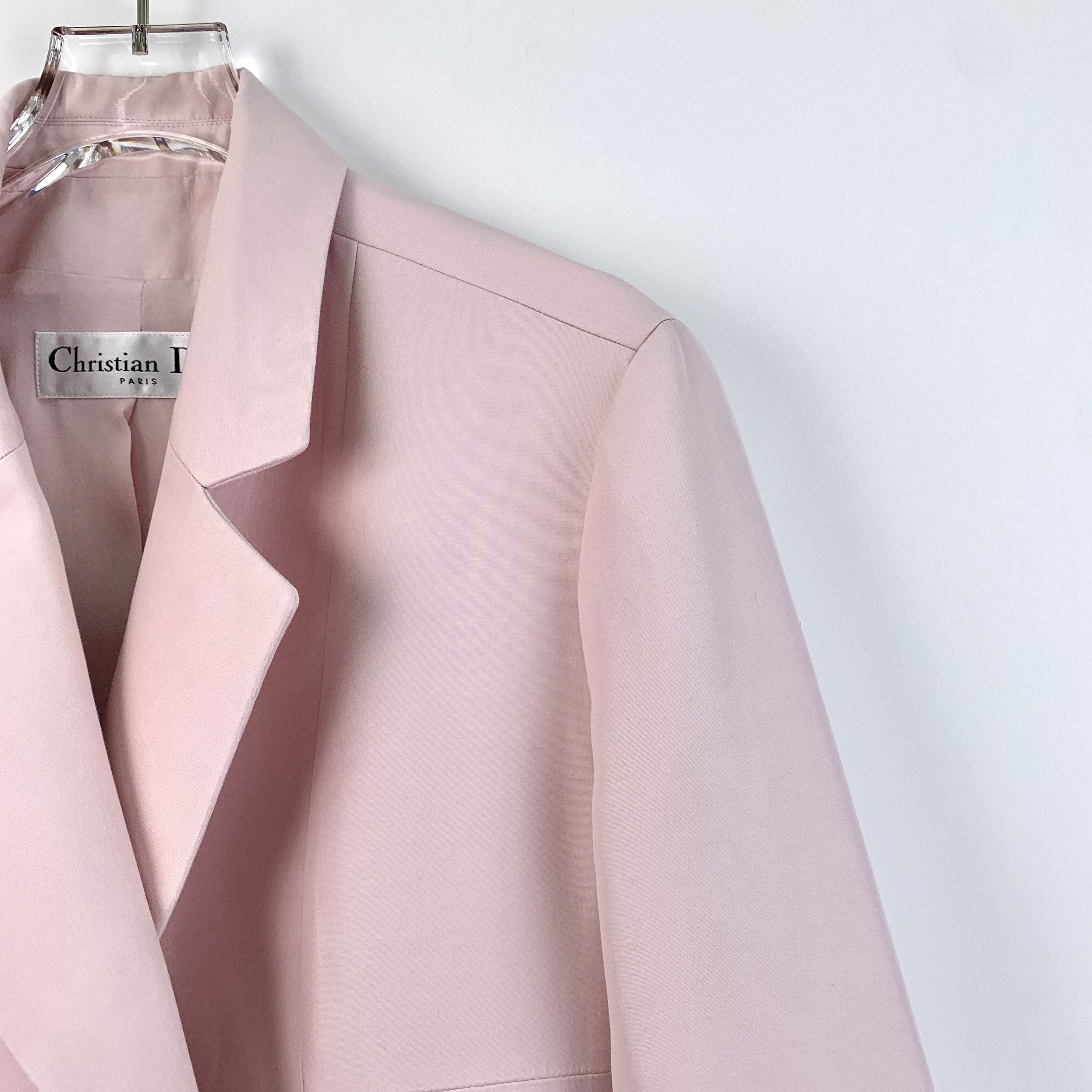 Dior Christian Dior Pink Cotton Double-Breasted Blazer (Size M) Size M / US 6-8 / IT 42-44 - 5 Thumbnail