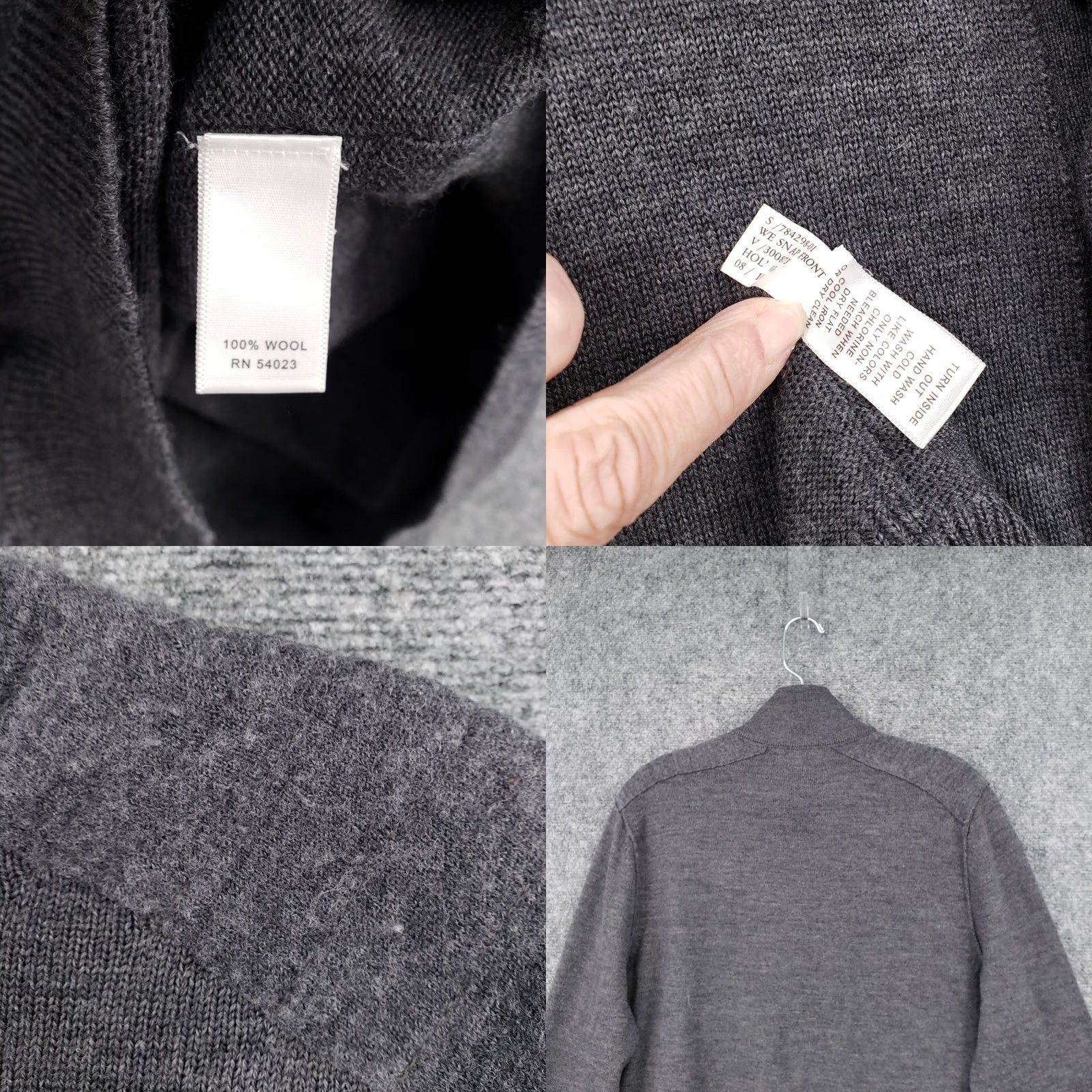 Banana Republic Banana Republic Sweater Mens M Gray Wool Pullover Knit Long Sleeve Mock Neck Button Front Casual Knitwear Regular Size M Mens Size US M / EU 48-50 / 2 - 8 Thumbnail
