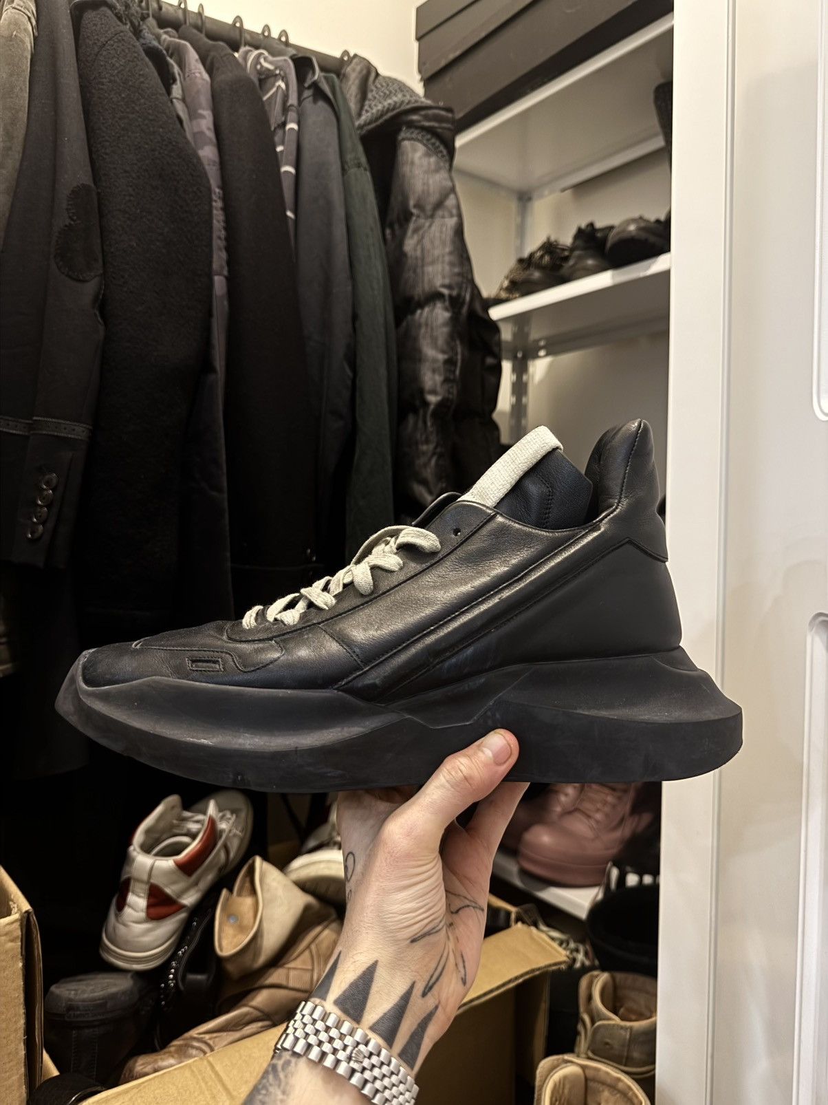 Rick Owens Rick Owens Geth runner Size US 11 / EU 44 - 5 Thumbnail