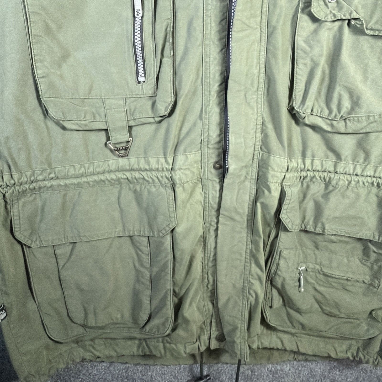 Vintage Vintage First Down Jacket Mens Large Green 90s Military Gorp Size US L / EU 52-54 / 3 - 6 Thumbnail