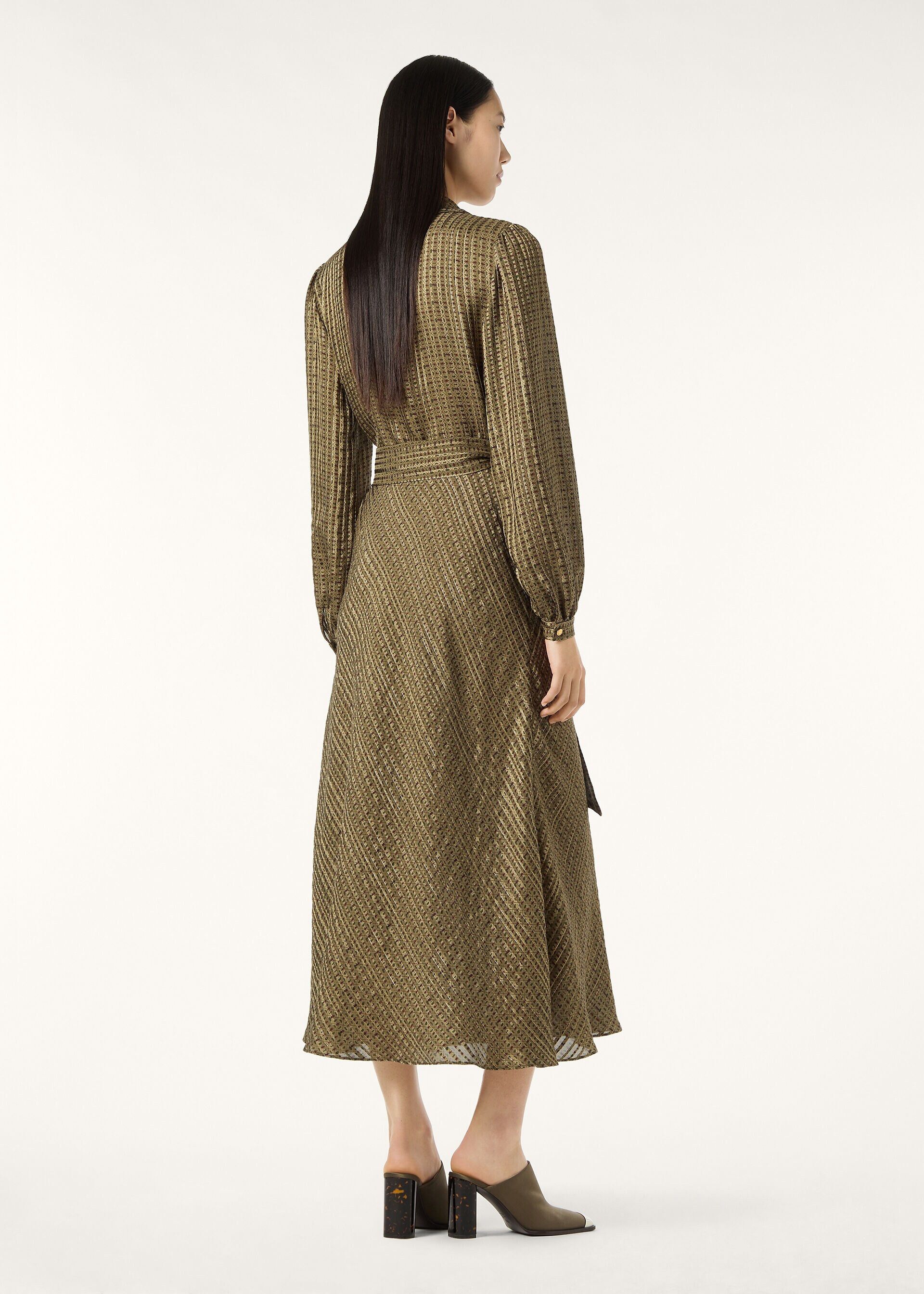 Loro Piana os11x0326 FAQ9321 Laika Dress in Olive/Brown Size L / US 10 / IT 46 - 5 Thumbnail