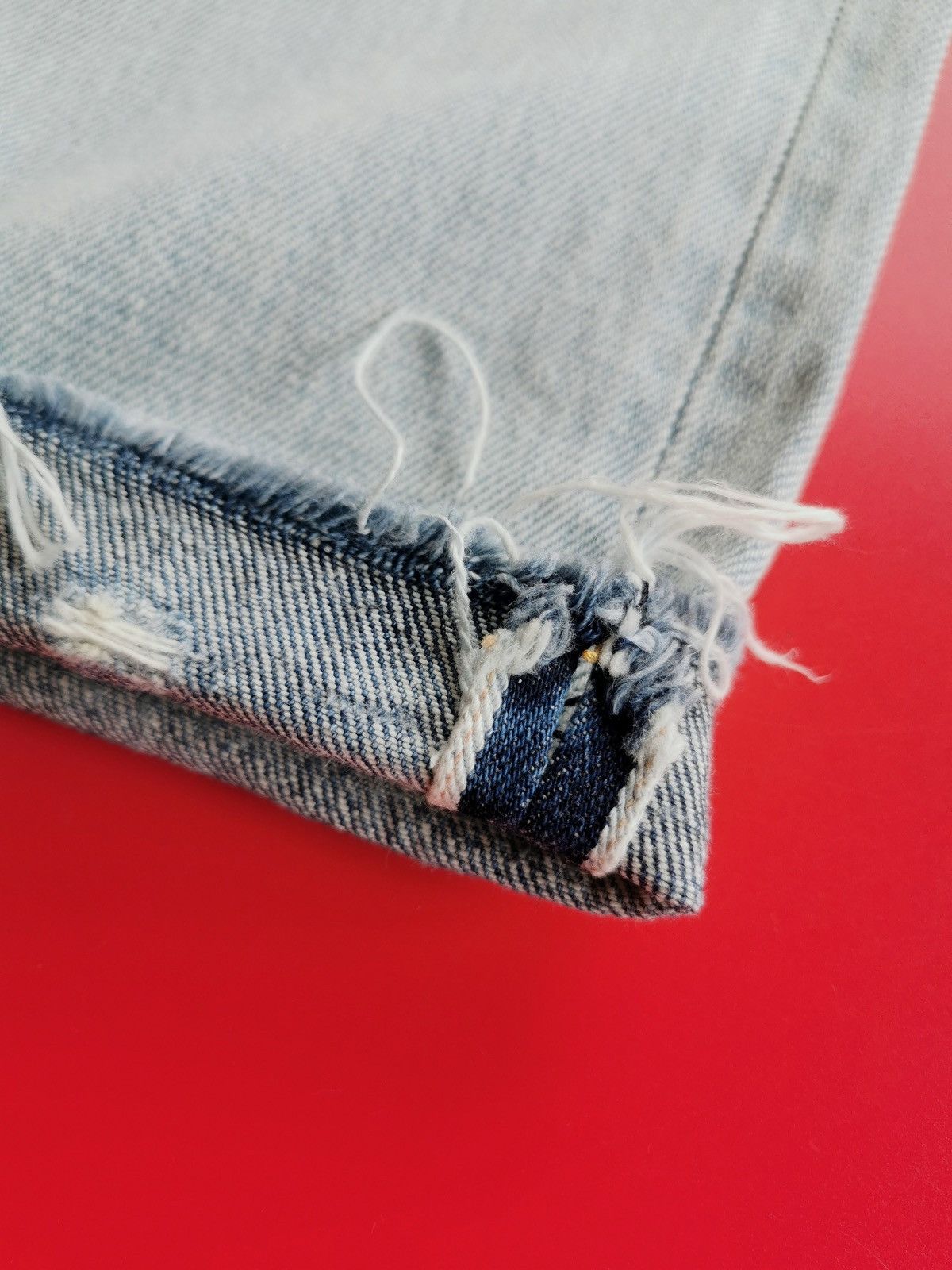 ONES STROKE Ones Stroke Tokyo Selvedge Destroyed Thrashed Jeans Kith Size US 32 / EU 48 - 7 Thumbnail