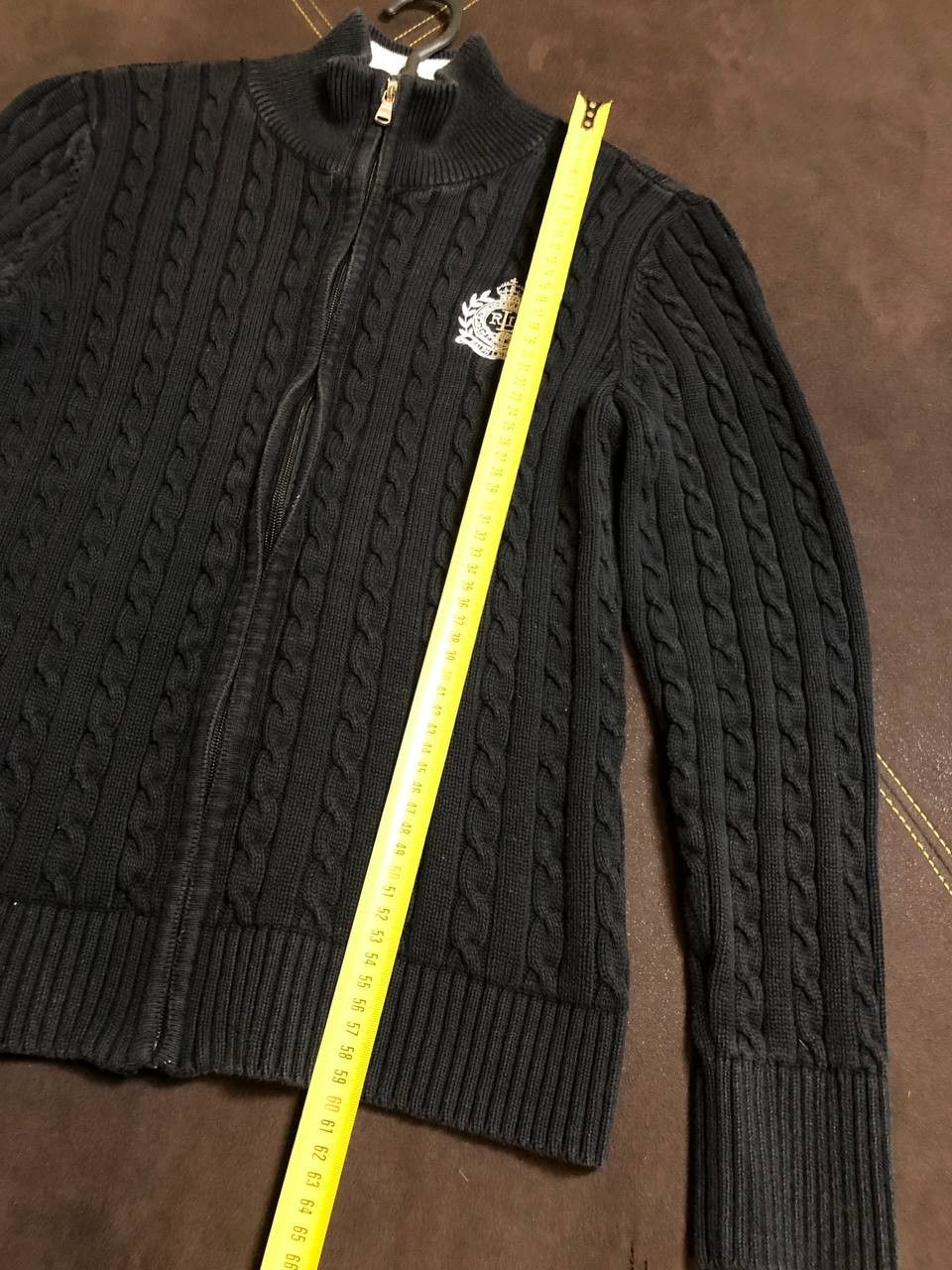 Polo Ralph Lauren Lauren Active Ralph Lauren Full Zip Cable Knit Sweater Size L / US 10 / IT 46 - 8 Thumbnail