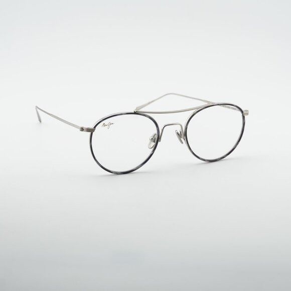 Maui Jim Maui Jim MJO 2419 17A Eyeglasses Silver 48mm Round Frame Size ONE SIZE - 1 Thumbnail
