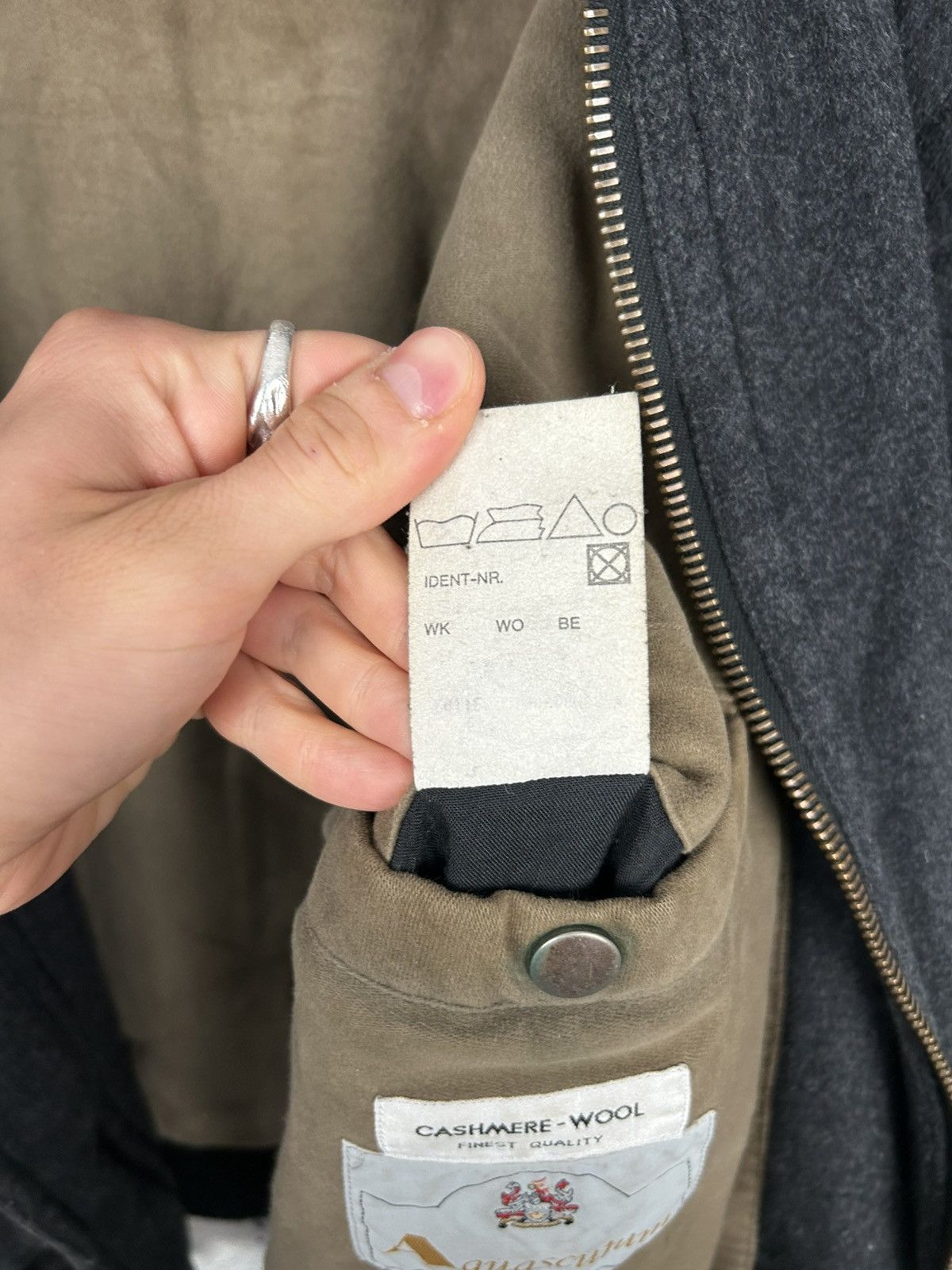 Aquascutum Acquascutum Cashmere and Wool Bomber Jacket Avant Garde 90s Size US XL / EU 56 / 4 - 10 Thumbnail