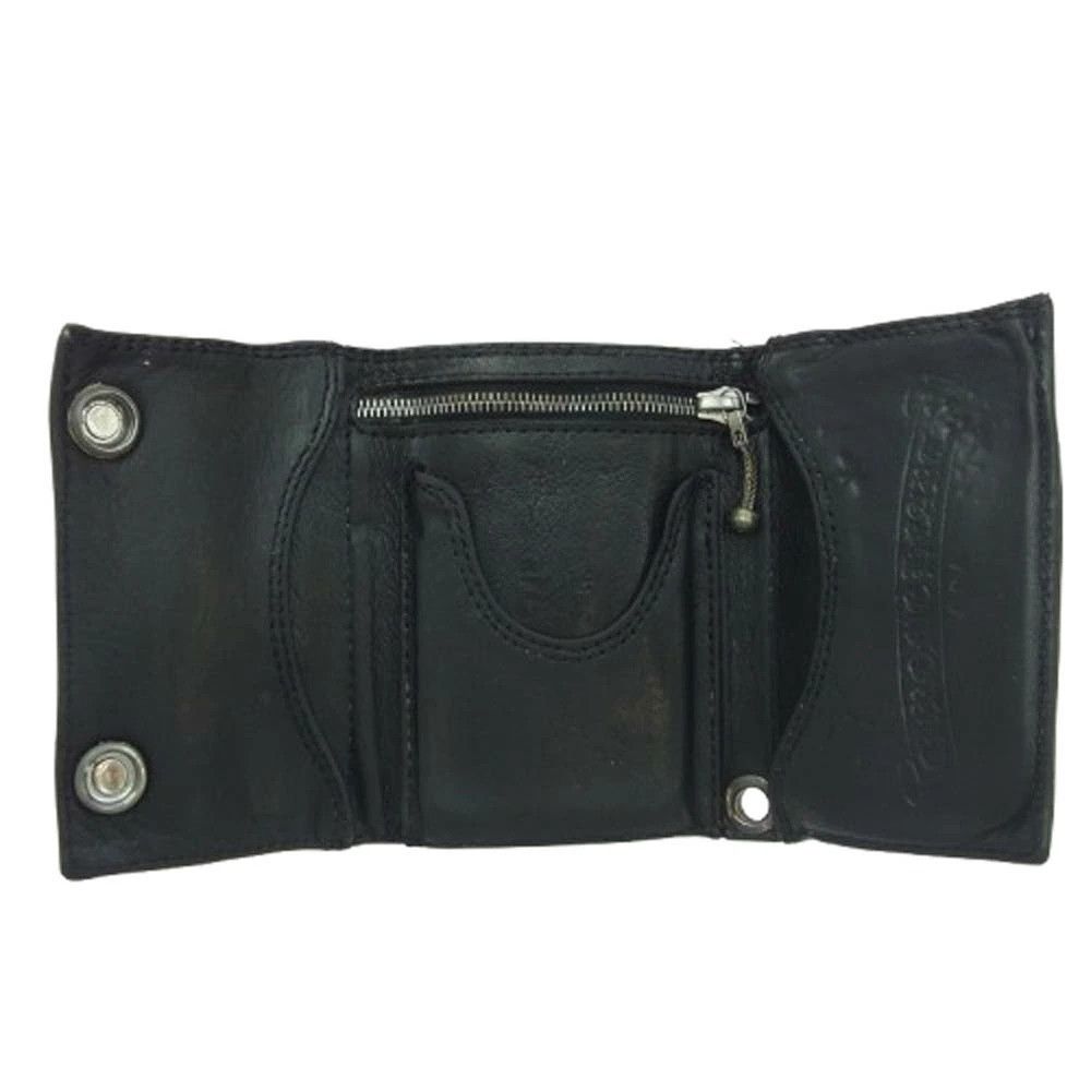 Chrome Hearts OFFER OK 🔥 CHROME HEARTS 3 FOLD CROSS BALL LEATHER WALLET Size ONE SIZE - 5 Thumbnail