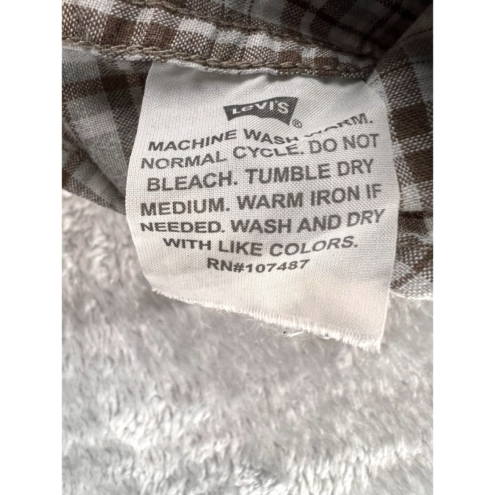Levi's Levi's Two Horse Pearl Snap Button Up Short Sleeve Shirt Mens S Cowboy Western Plaid Multicolor Hea? Size US S / EU 44-46 / 1 - 3 Thumbnail