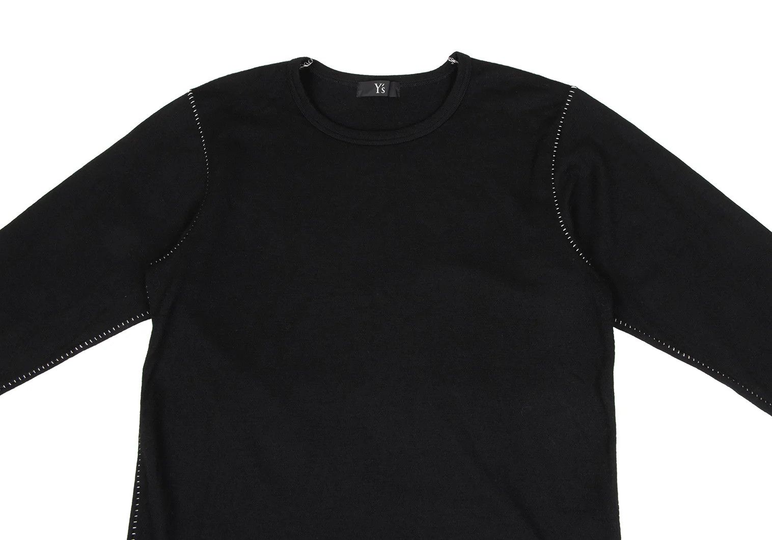 Jean Paul Gaultier Wool Side Stitch Knit Top in Black, Size 2 Size US M / EU 48-50 / 2 - 2 Thumbnail