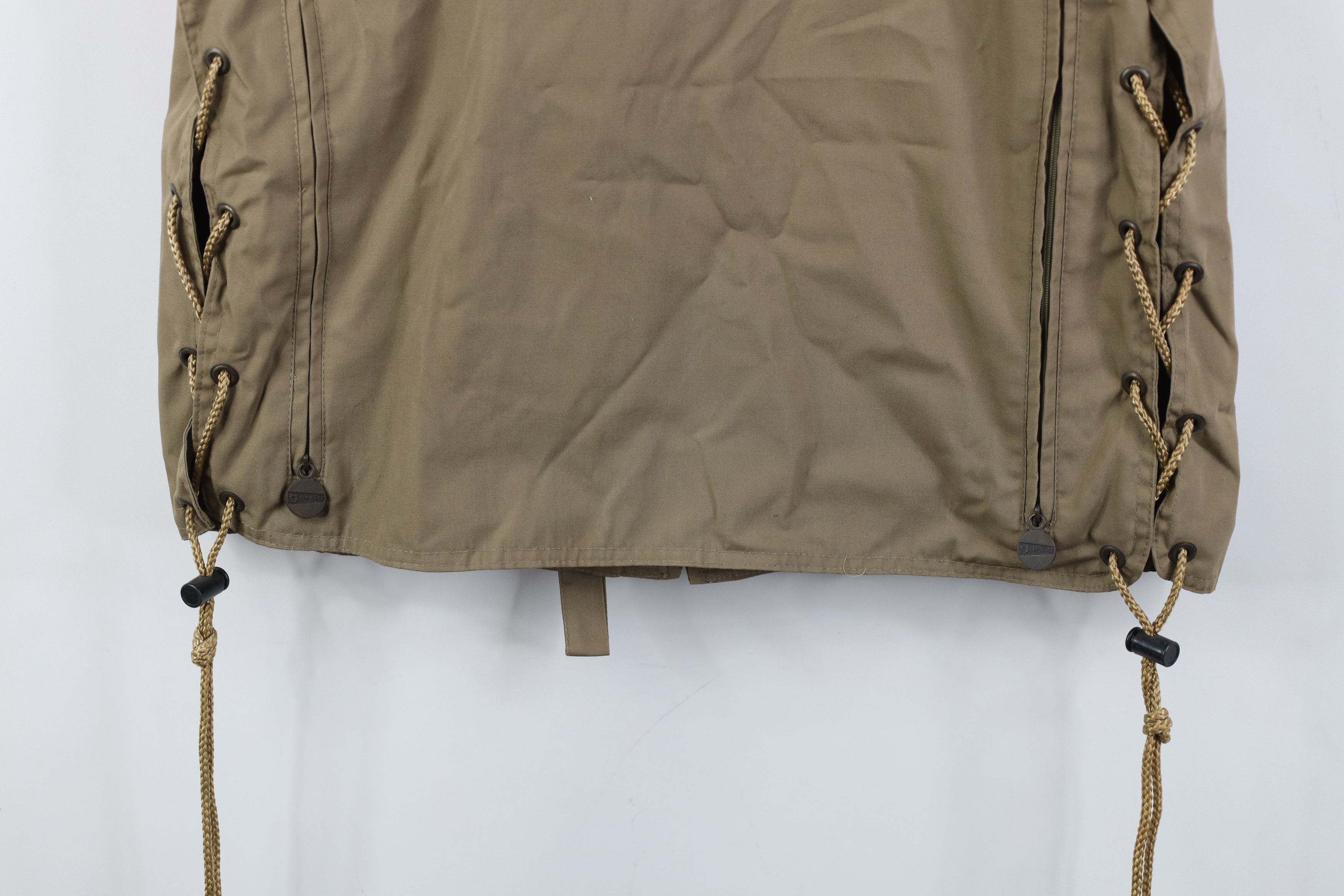 Vintage Vintage 90s Streetwear Tactical Full Zip Vest Jacket Beige Size US L / EU 52-54 / 3 - 18 Thumbnail