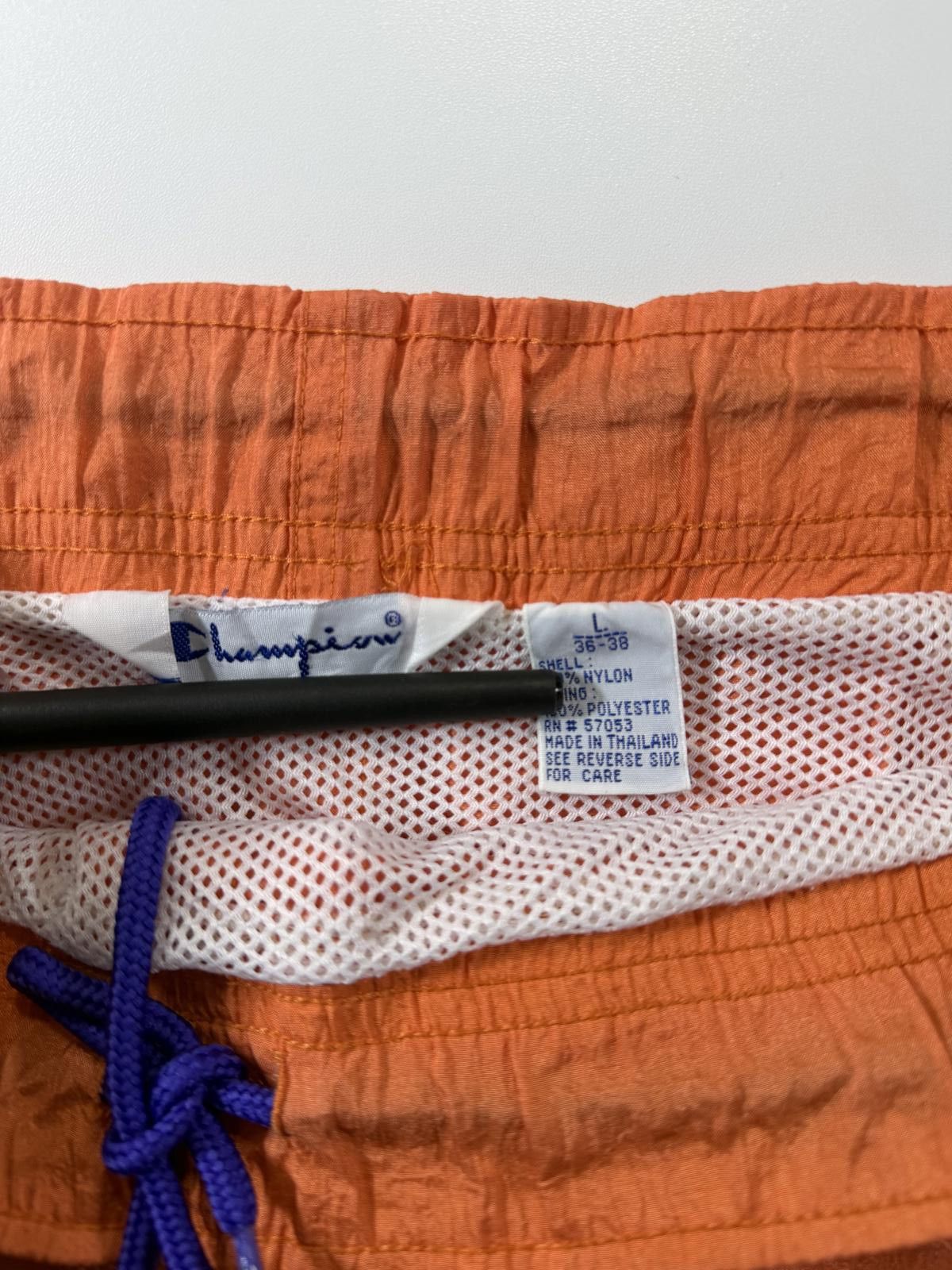 Champion Champion Orange Swim Shorts with Logo Embroidery Size US 34 / EU 50 - 4 Thumbnail