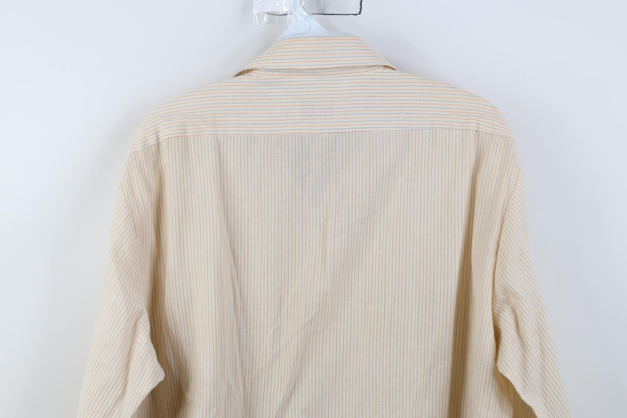 Vintage Vintage 70s Streetwear Dagger Collar Striped Button Shirt Size US M / EU 48-50 / 2 - 12 Thumbnail