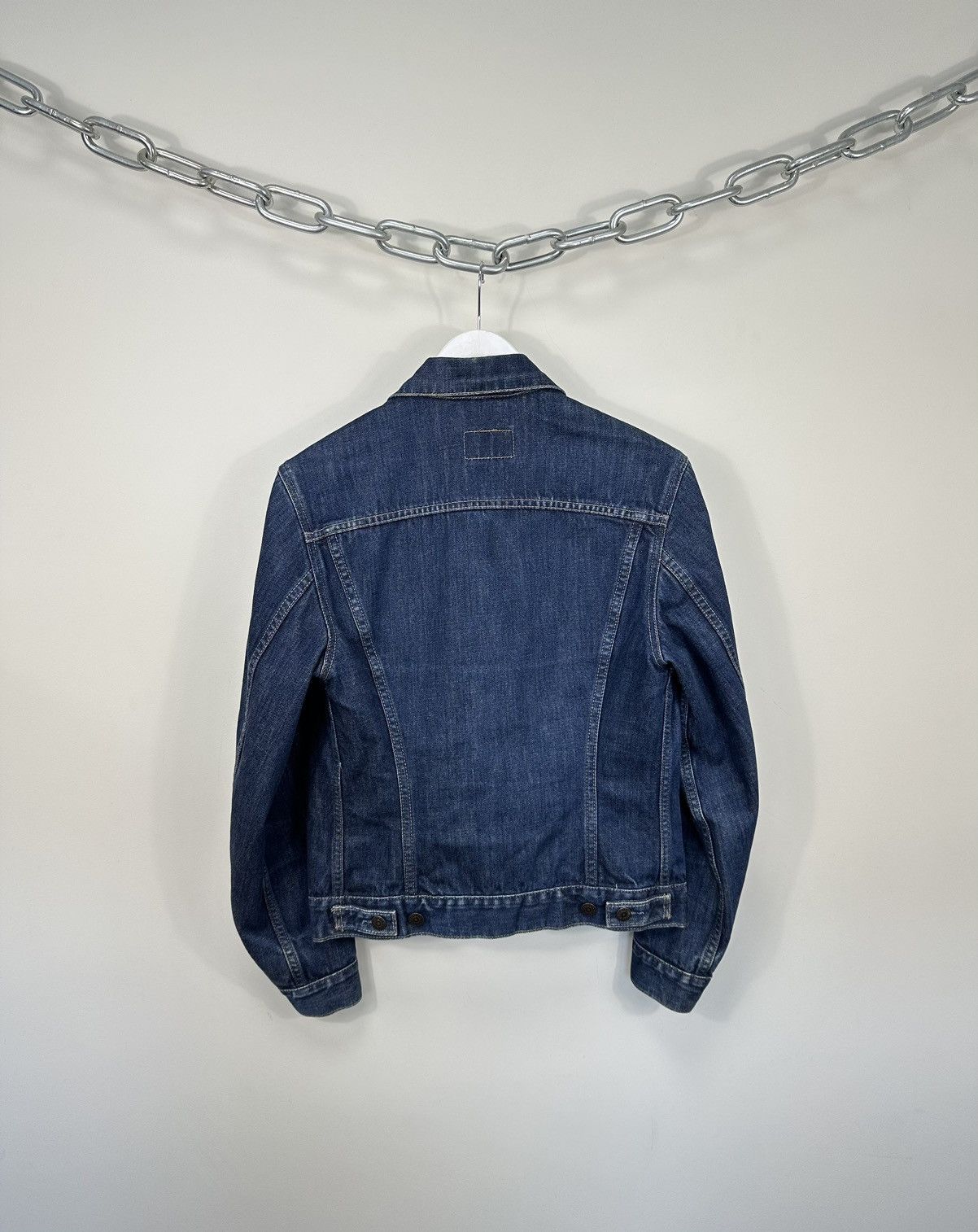 Levi's Vintage 90s Levi's Washed USA Denim Racing Bomber Jacket Size US S / EU 44-46 / 1 - 2 Thumbnail