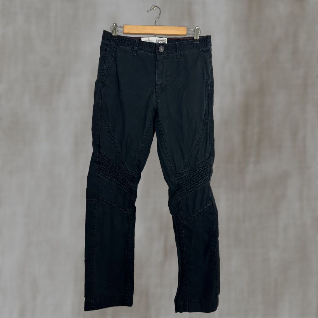 Converse Converse Men Pants Moto Black 30x30 Cotton Blend Double Knee Size US 30 / EU 46 - 1 Thumbnail
