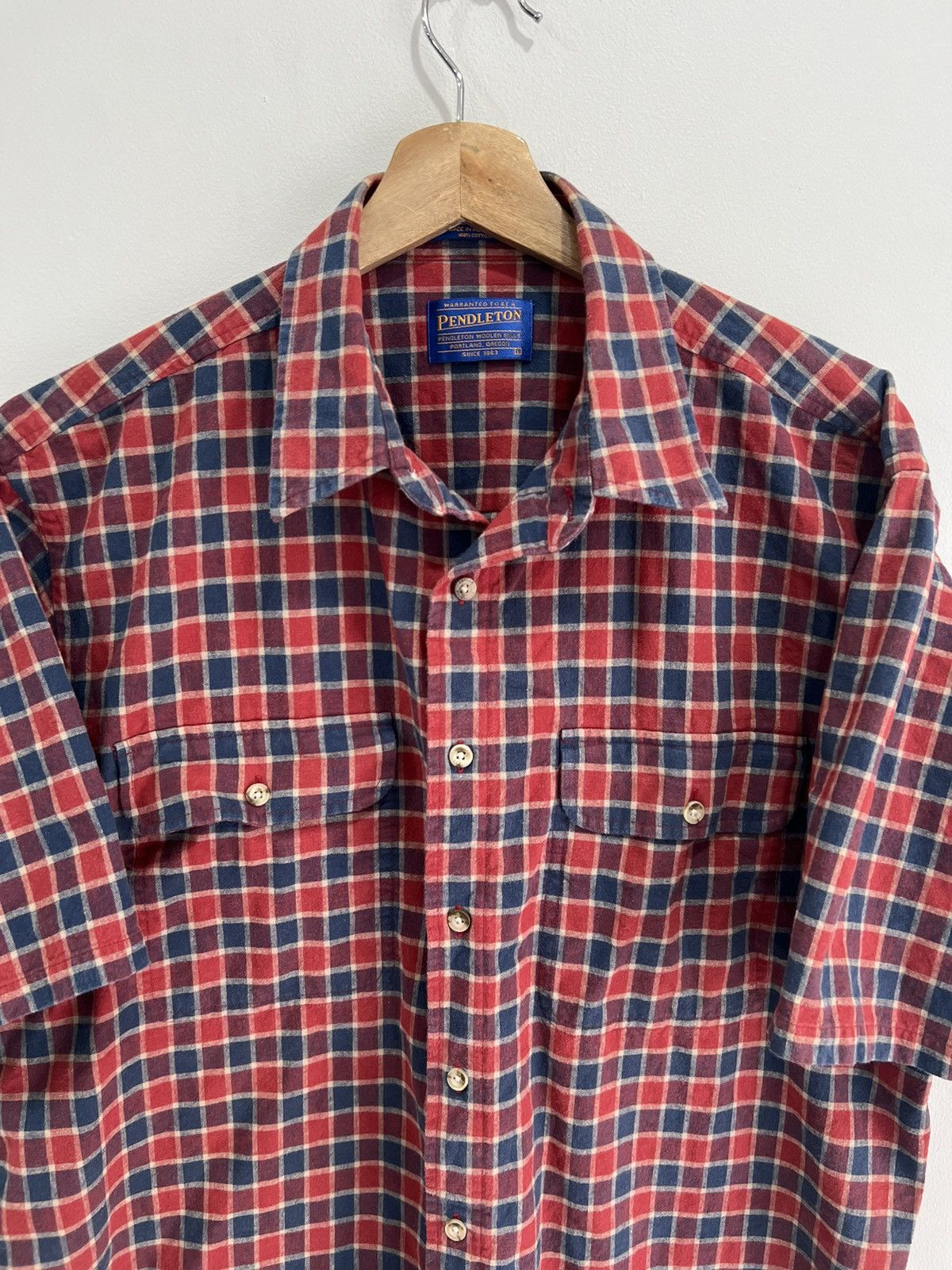 Vintage Vintage Pendleton Hiker Shirt plaid button up polo Size US L / EU 52-54 / 3 - 2 Thumbnail