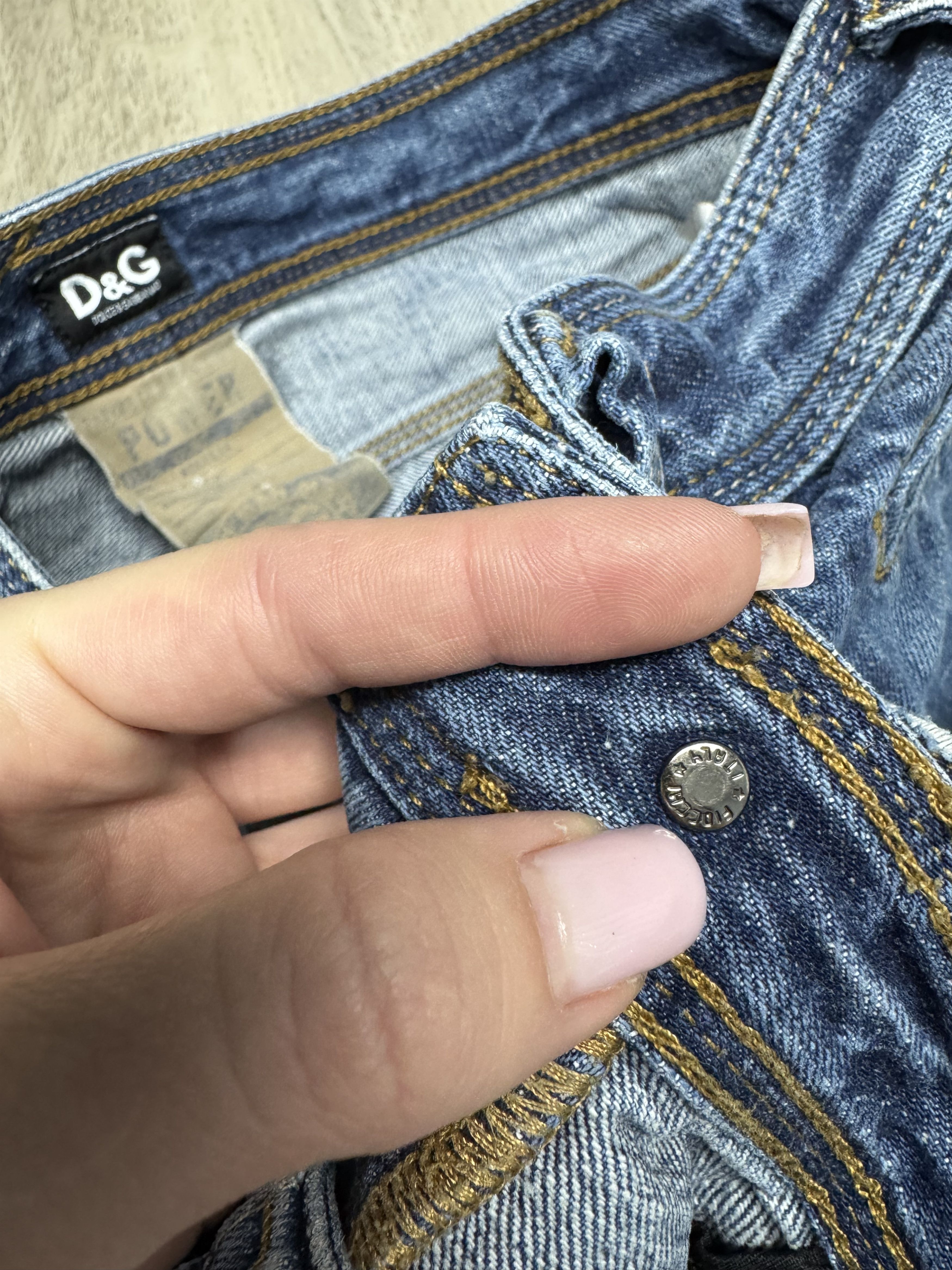 Dolce & Gabbana Dolce & Gabbana Vintage Womens Salvage Denim Pants Jeans Size 30" / US 8 / IT 44 - 4 Thumbnail
