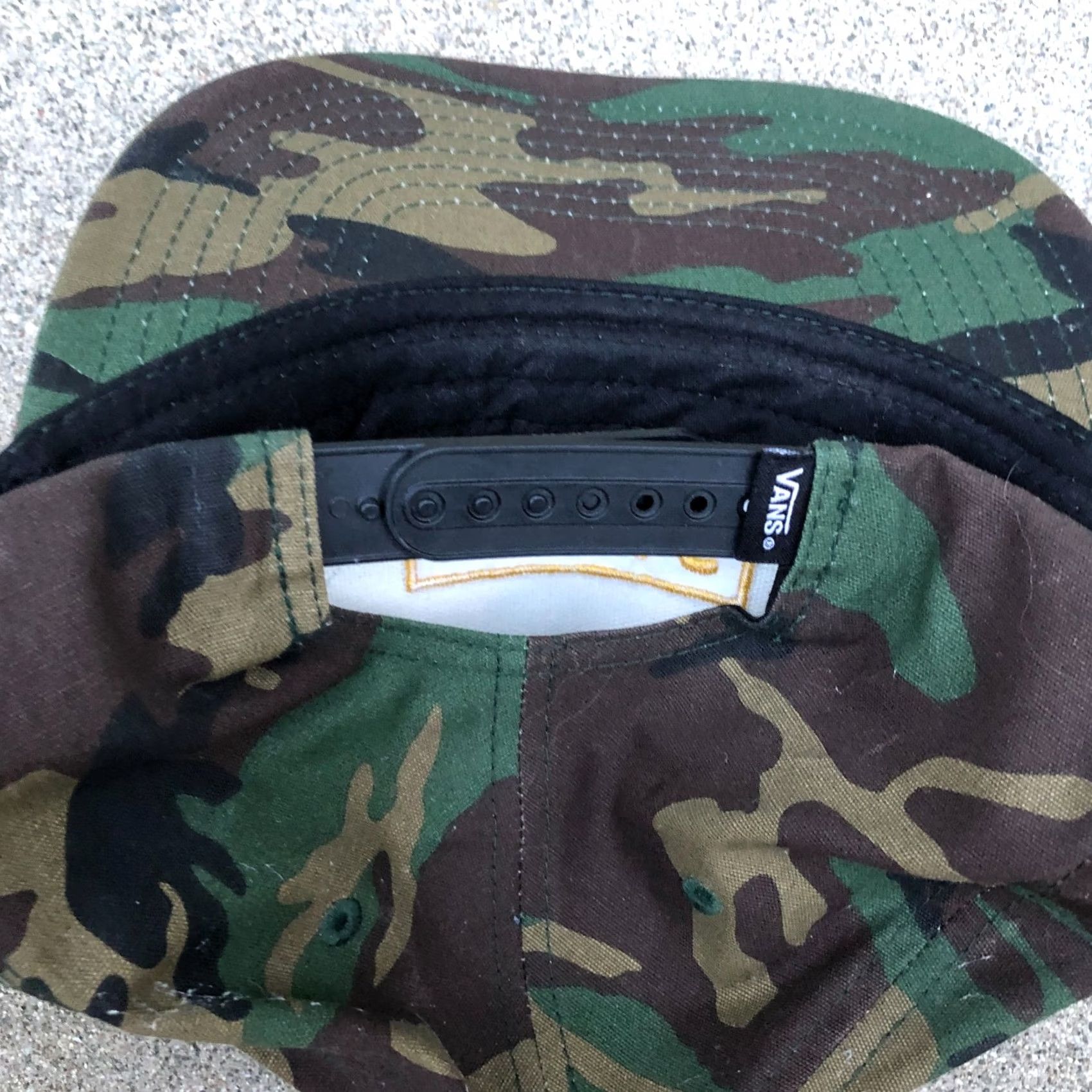 Vans VANS OFF THE WALL Snapback Hat Men's One Size Camo Green Adjustable Cap Size ONE SIZE - 3 Thumbnail