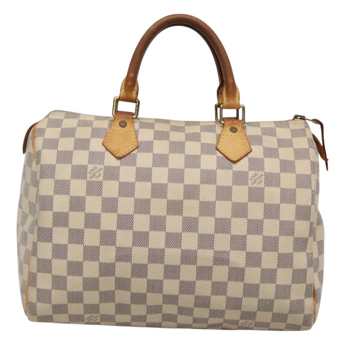 Louis Vuitton LOUIS VUITTON Damier Azur Speedy 30 Hand Bag N41533 Size ONE SIZE - 13 Thumbnail