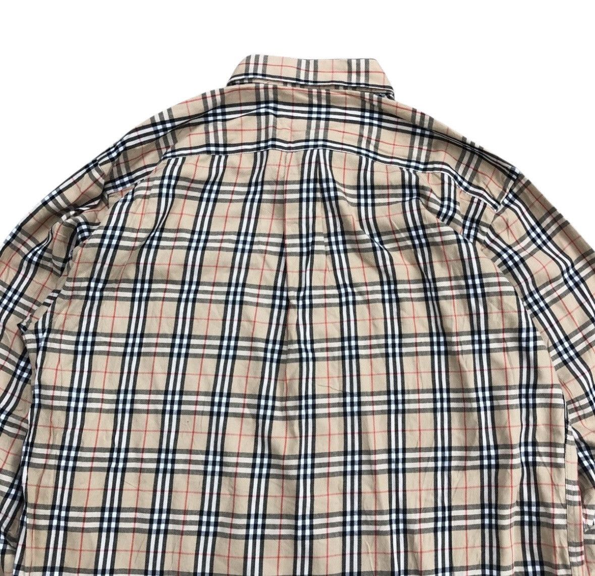 Burberry 2000s Vintage Burberry Nova Check Shirt Button Down Size US XL / EU 56 / 4 - 6 Thumbnail