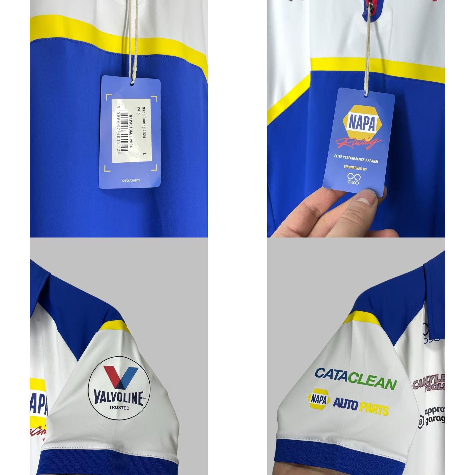 Vintage Napa Racing Team Polo 1/4 Zip T-Shirt NWT BTCC Men’s Size US L / EU 52-54 / 3 - 8 Thumbnail