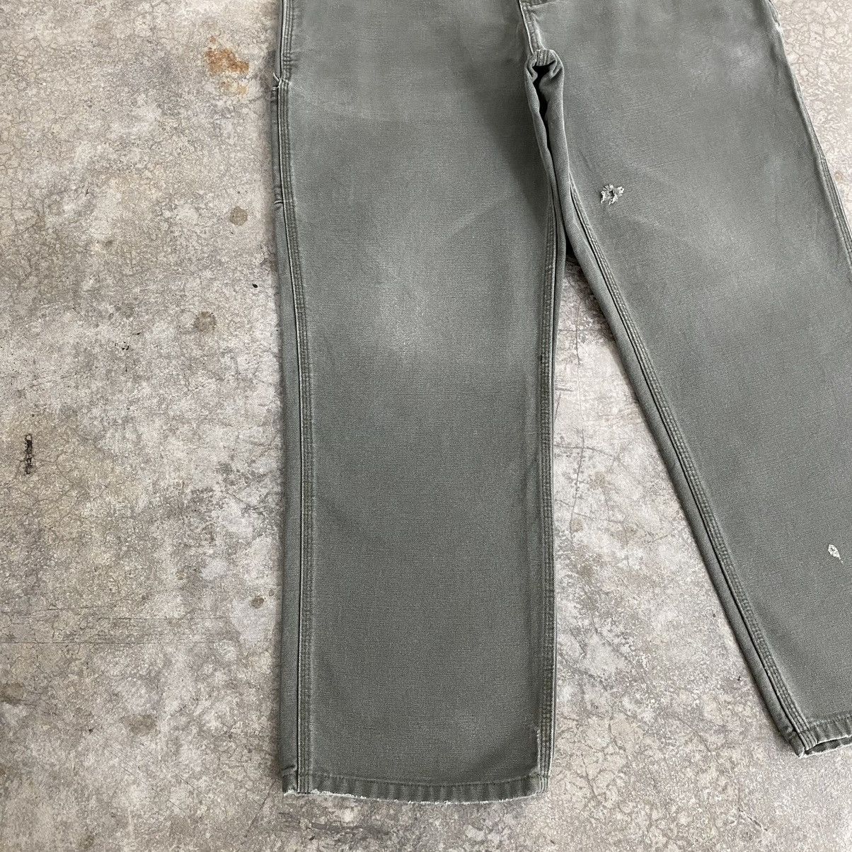 Carhartt Vintage Carhartt Faded Moss Green Carpenter Work Pants Size US 33 - 7 Thumbnail