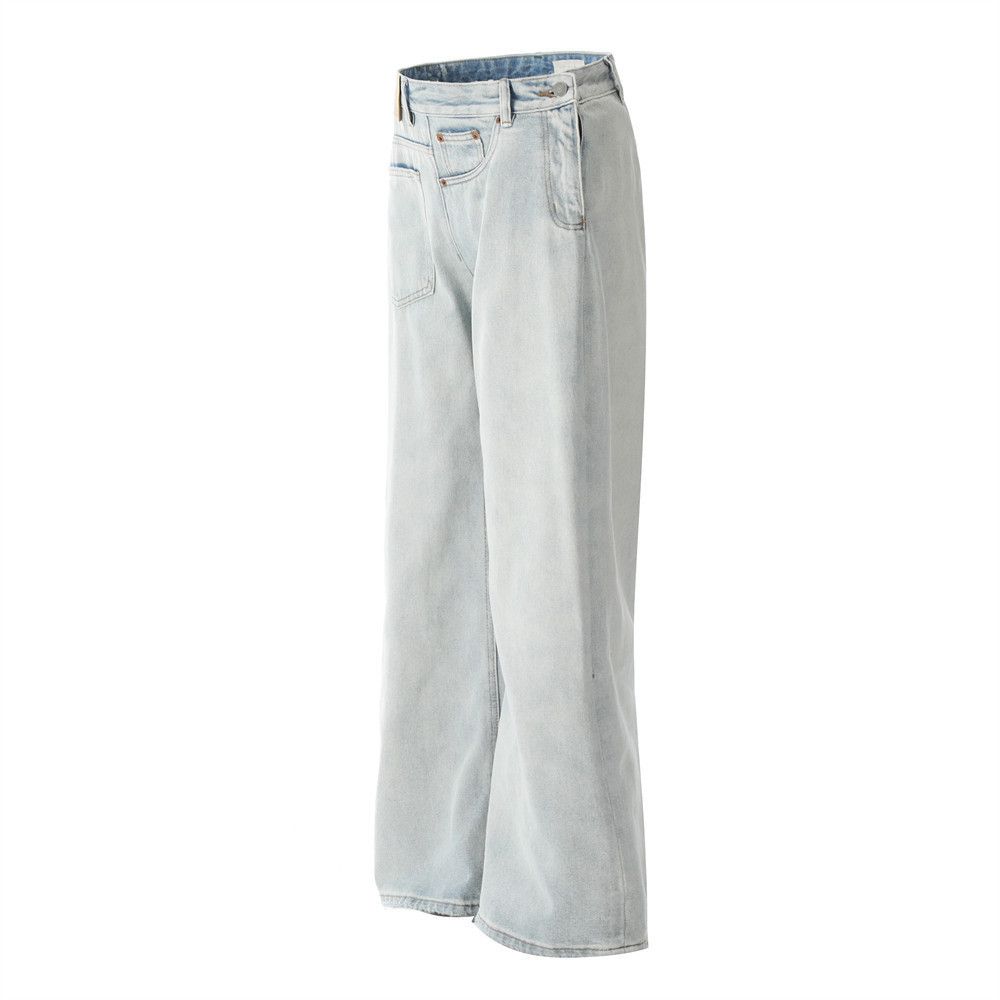 Japanese Brand × Vintage Men's wide-leg light-washed distressed jeans Size US 32 / EU 48 - 2 Thumbnail