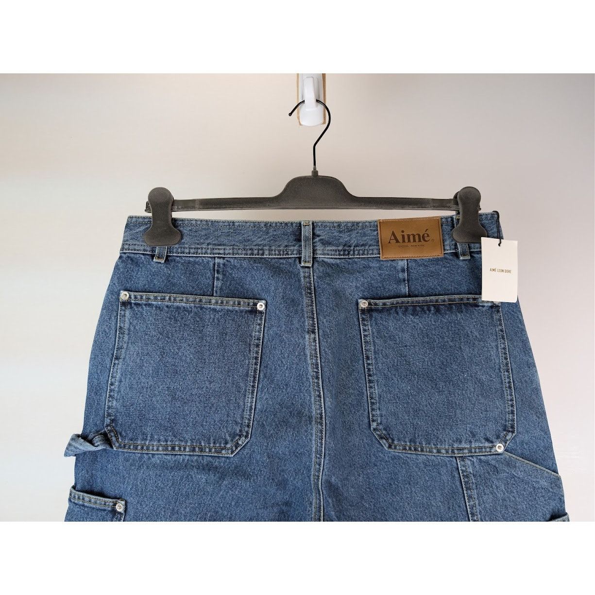 Aime Leon Dore o1rshd1 Denim Carpenter Pants in Mid Wash Size US 36 / EU 52 - 12 Thumbnail