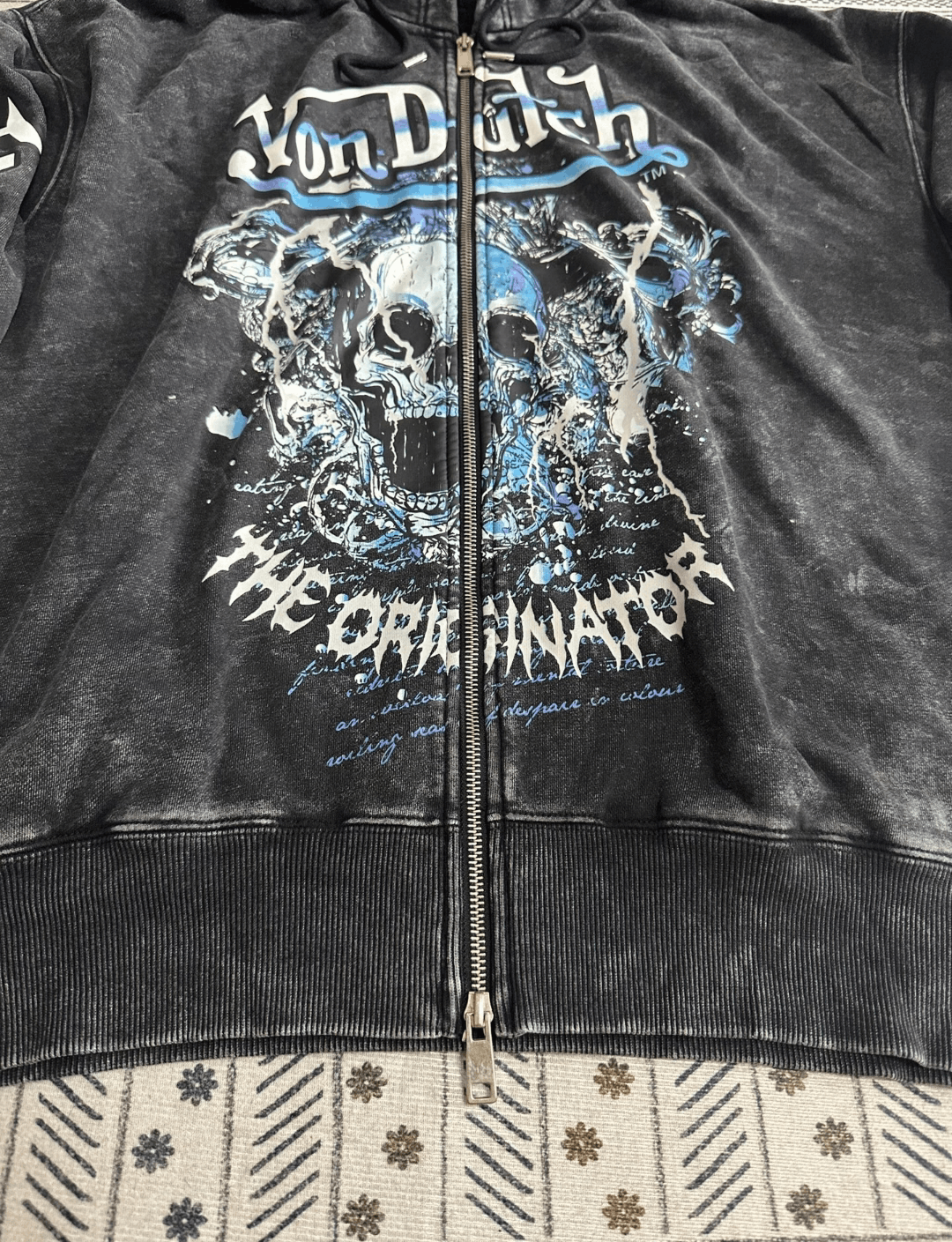 Von Dutch von dutch washed skull lighting zipup hoodie Size US M / EU 48-50 / 2 - 2 Thumbnail