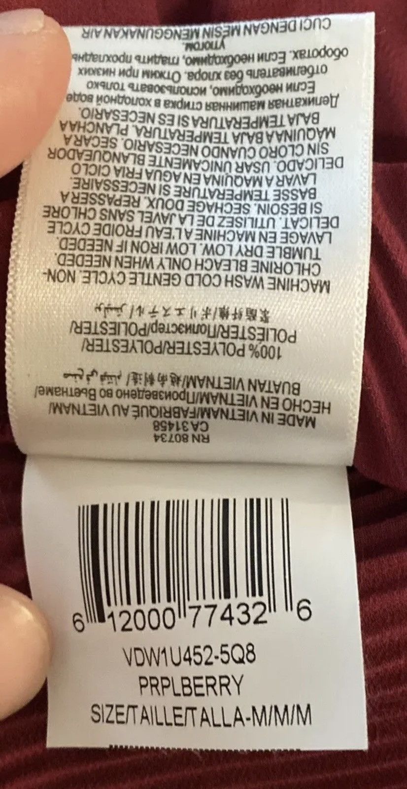 Bcbgmaxazria BCBGeneration Burgundy Pleated Flared Top Blouse Sz. M Size M / US 6-8 / IT 42-44 - 8 Thumbnail