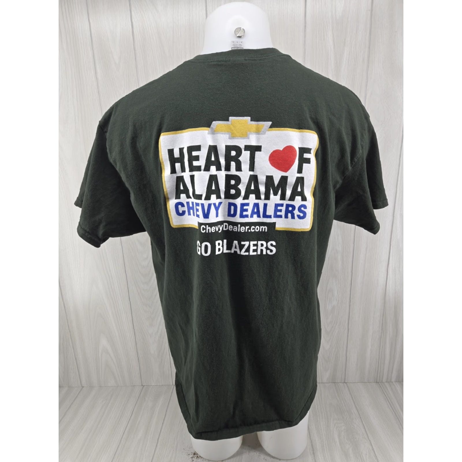 Gildan VINTAGE UAB Blazers Chevy Dealers Short Sleeve Shirt Men's XL #2 Size US XL / EU 56 / 4 - 2 Thumbnail