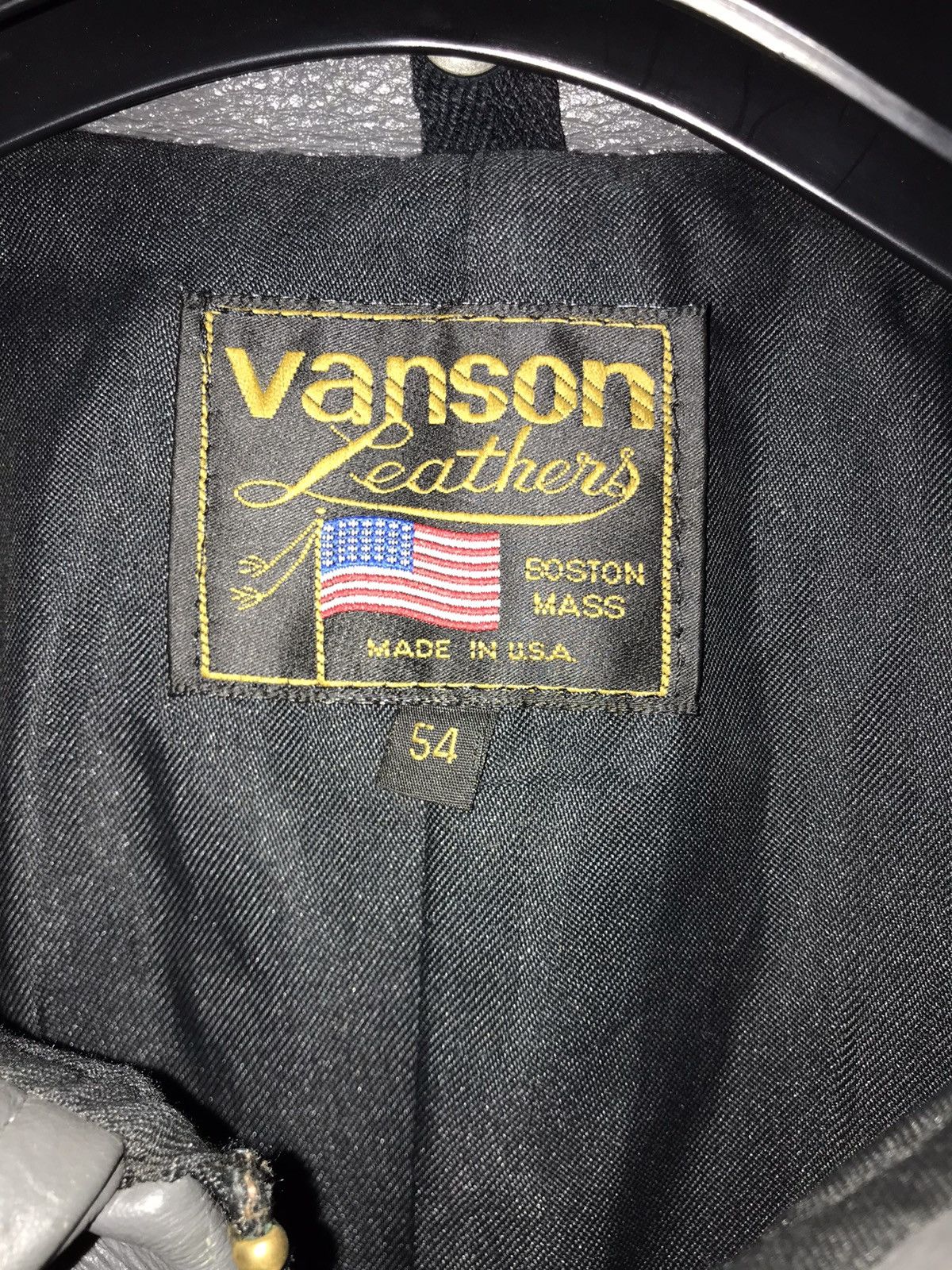 Vanson Leathers VANSON STADIUM JACKET 54 Size US L / EU 52-54 / 3 - 5 Thumbnail