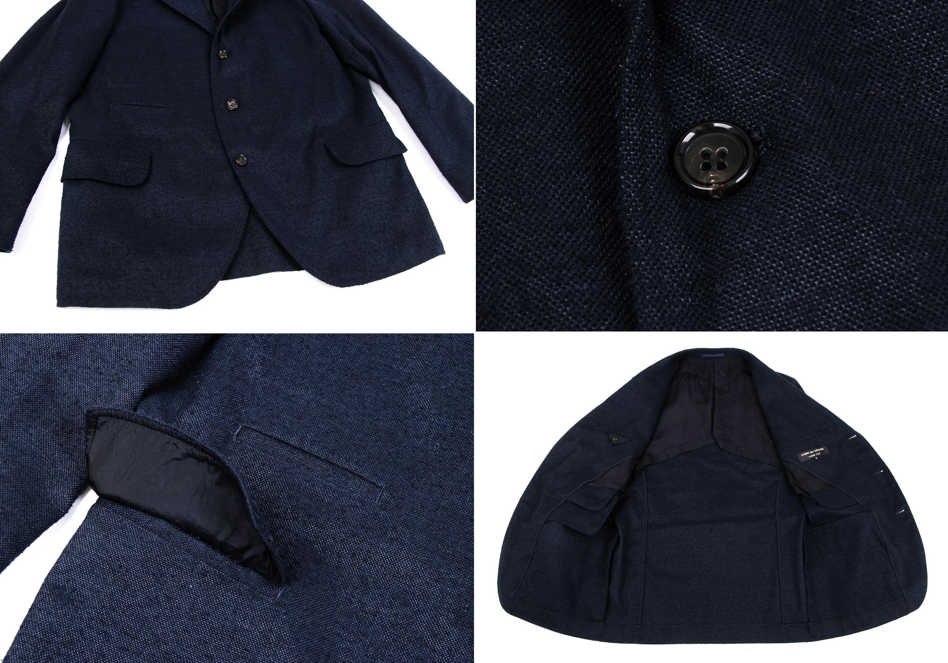 Comme des Garcons Homme Plus Polyester Blazer and Pants Set in Navy, Size M Size US M / EU 48-50 / 2 - 7 Thumbnail