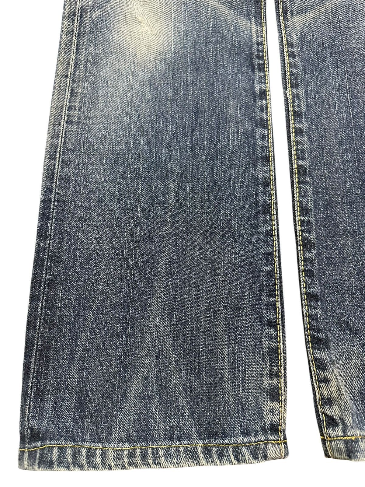 Edwin Vintage Edwin 505zx Selvedge Faded Wash Distress Style Jeans Size US 30 / EU 46 - 7 Thumbnail