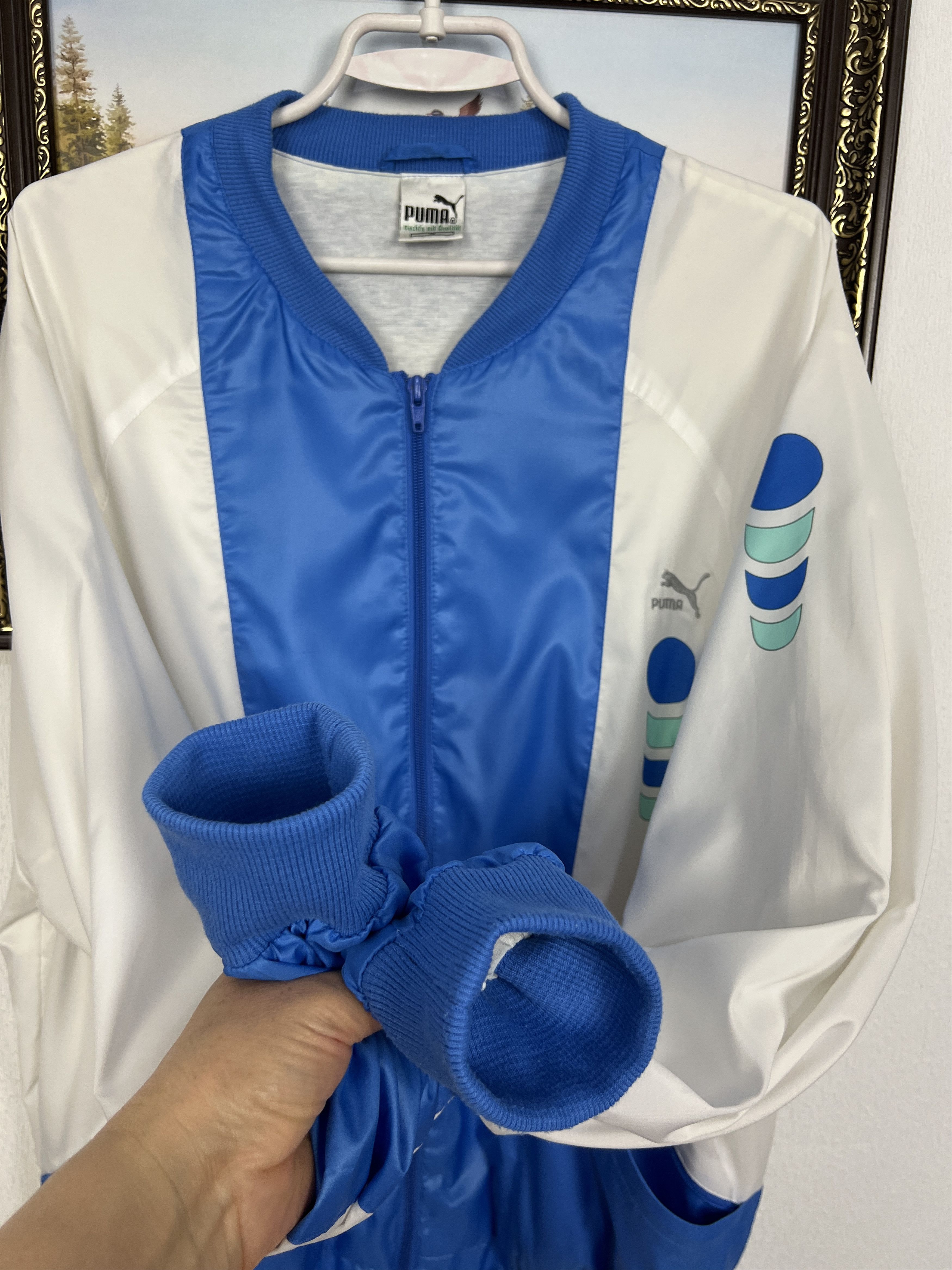 Puma Vintage 80's Tennis Boris Becker Jacket Track Top Zip Rare Size US L / EU 52-54 / 3 - 6 Thumbnail