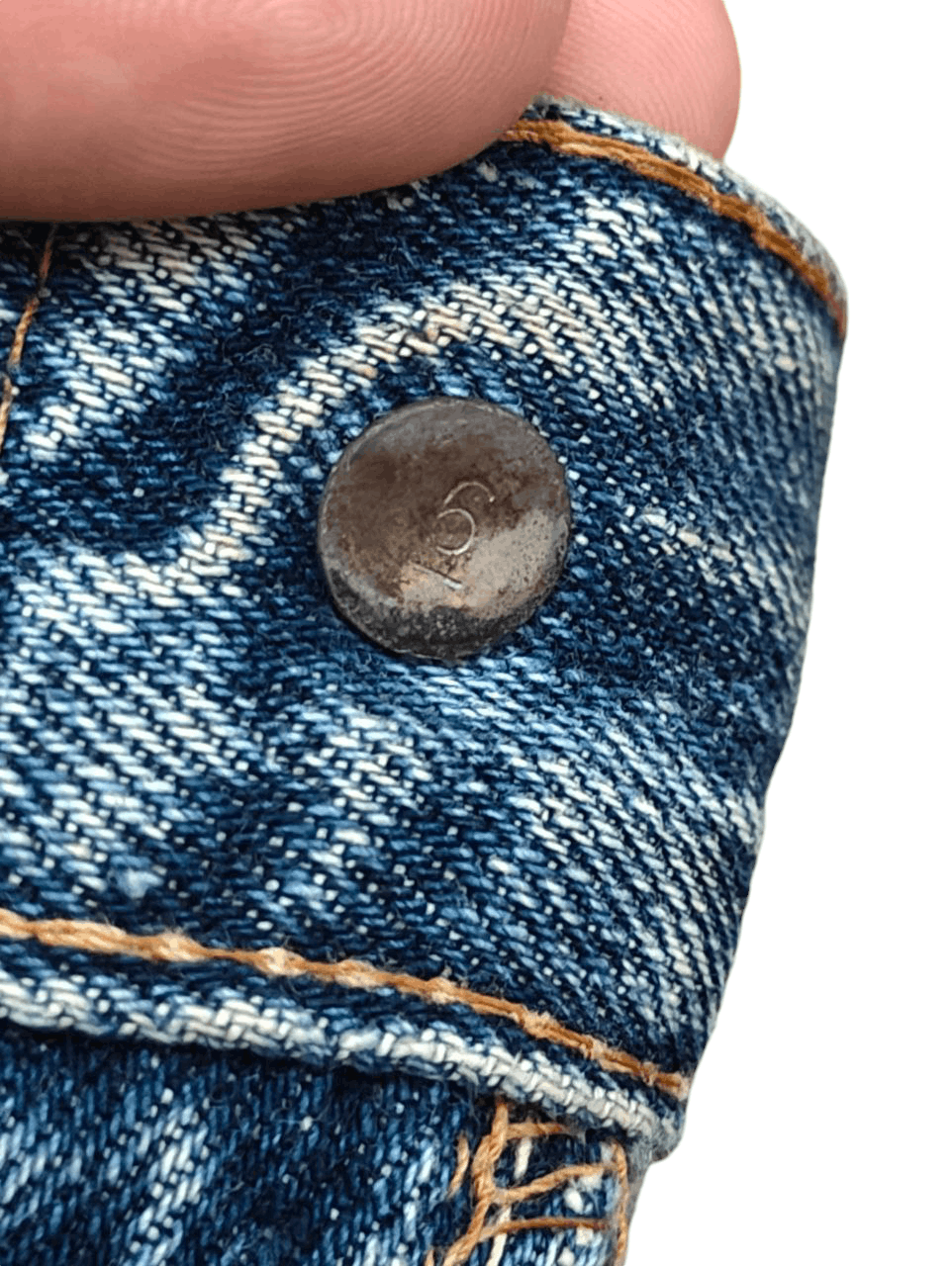 Levi's Rare 60's Vintage Levi's 501 Redline Selvedge, Button No 6 Size US 29 - 7 Thumbnail