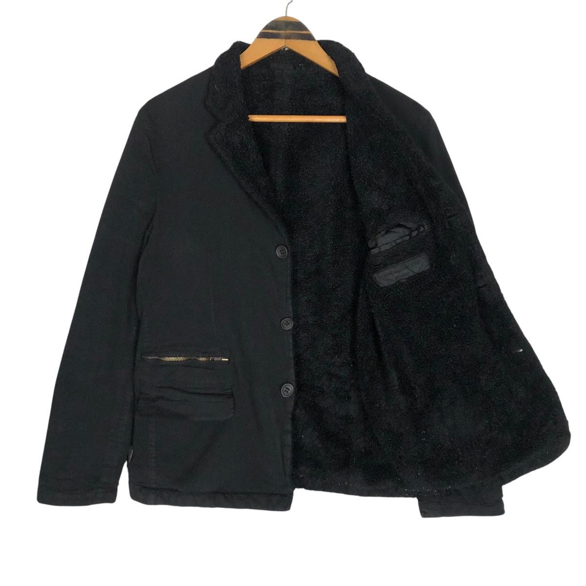 Comme des Garcons Homme Comme Des Garcons Homme A/W 2005 Sherpa Lining Jacket Size US S / EU 44-46 / 1 - 7 Thumbnail