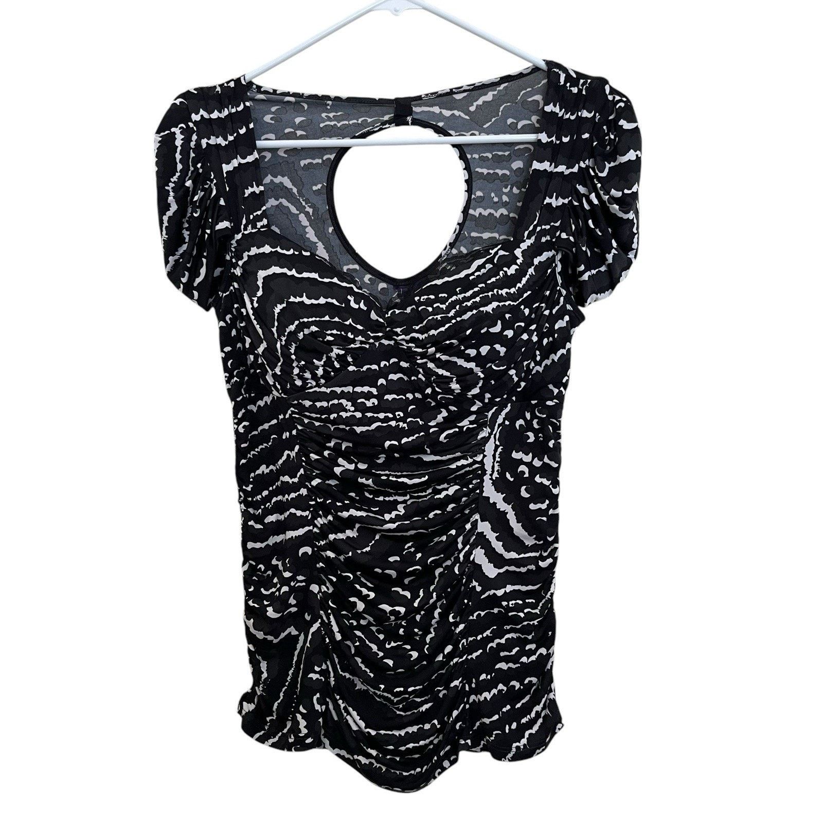 Vintage Kouture By Kimora Lee | Vintage Y2K Stretch Babydoll Top Size L / US 10 / IT 46 - 1 Thumbnail