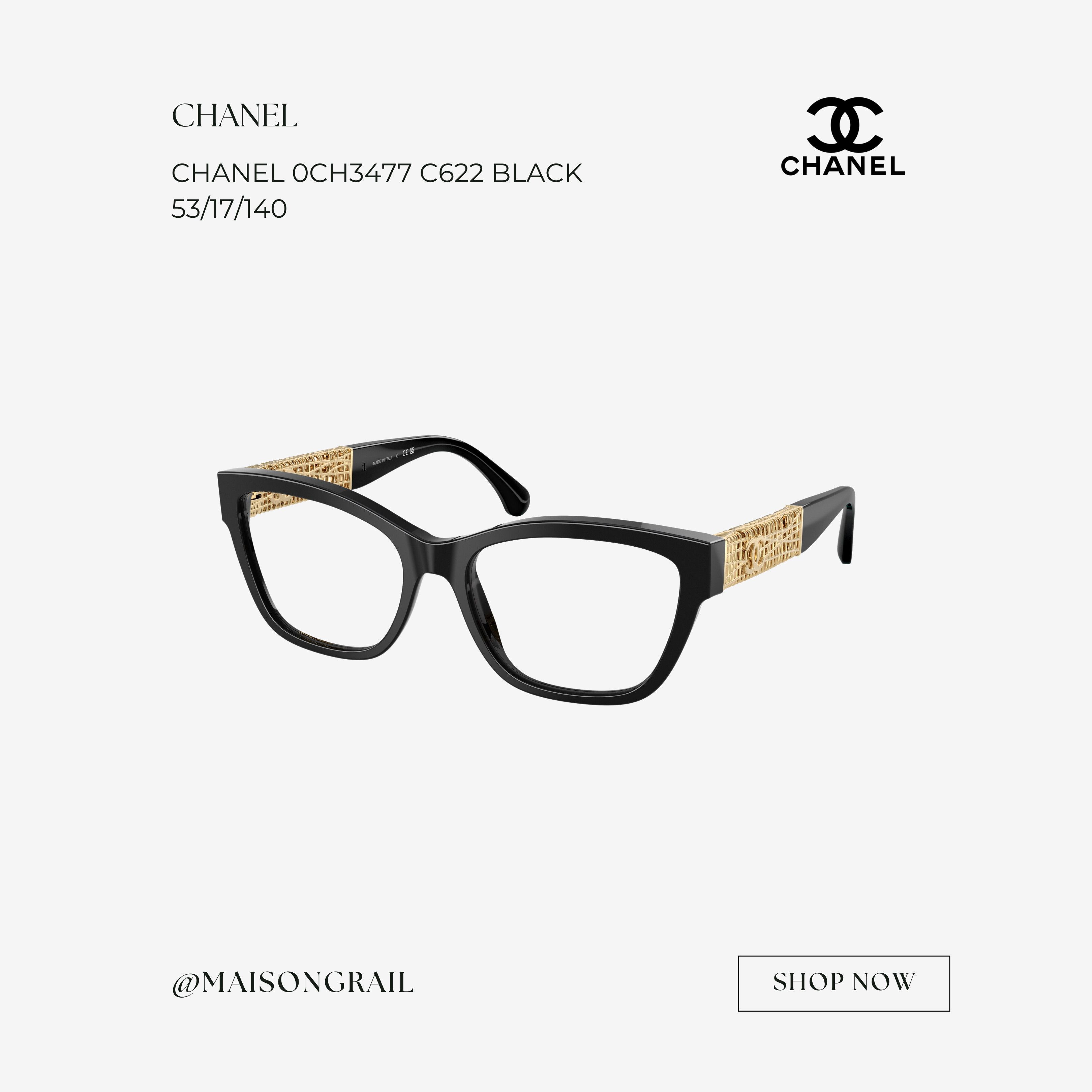 Chanel CHANEL 0CH3477 C622 EYEGLASSES Size ONE SIZE - 1 Thumbnail