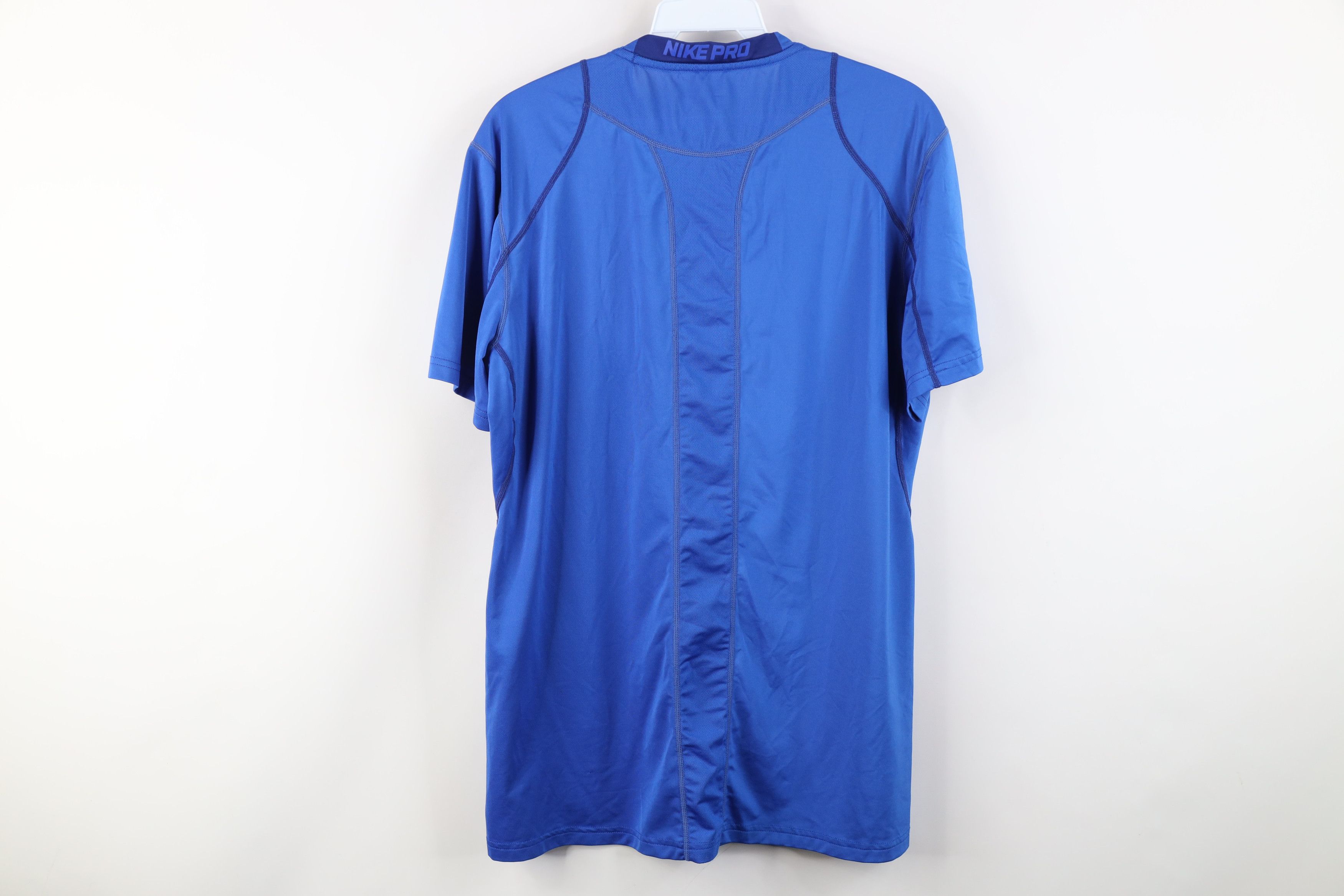 Nike Nike Pro Combat Training Short Sleeve T-Shirt Blue Size US M / EU 48-50 / 2 - 13 Thumbnail